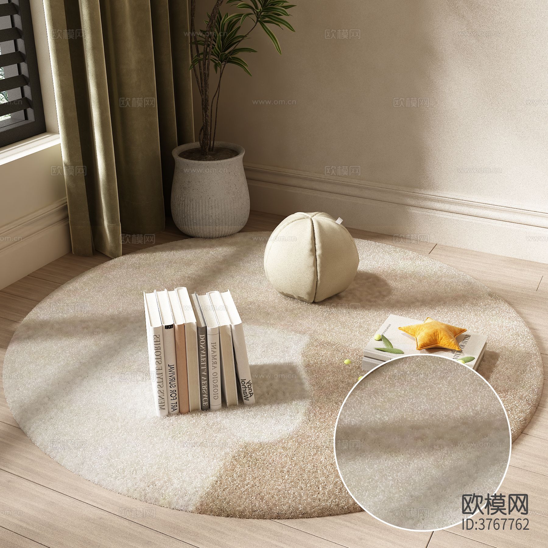 圆形地毯材质下载