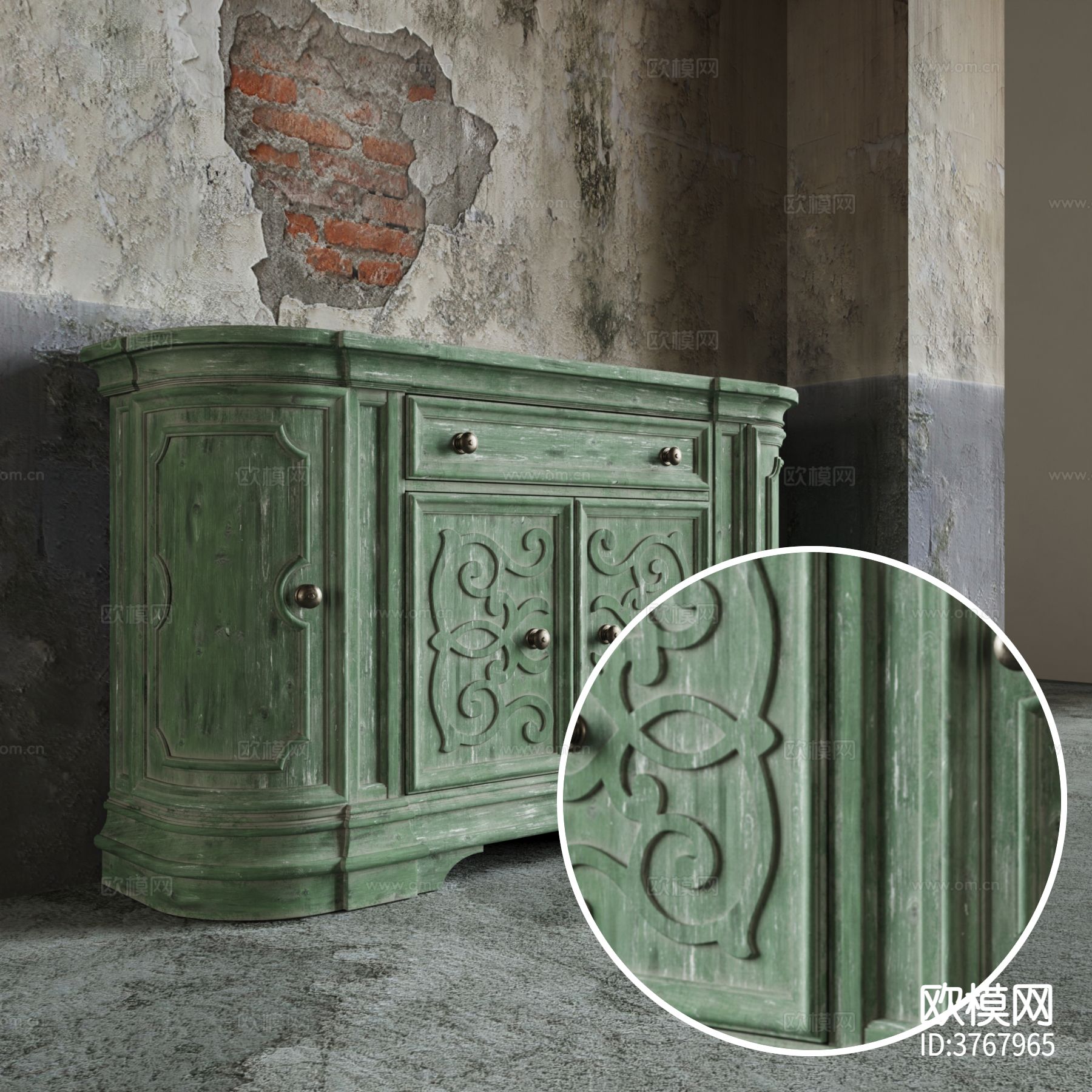 柜子 粗糙木纹材质下载