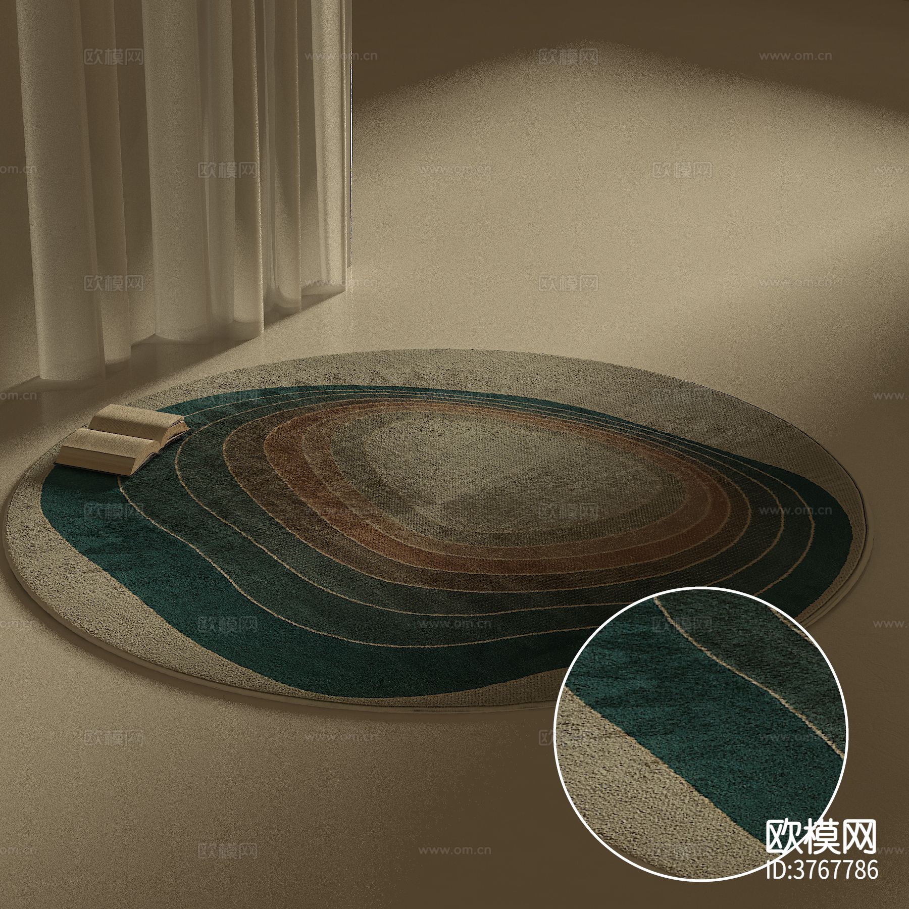 圆形地毯材质下载