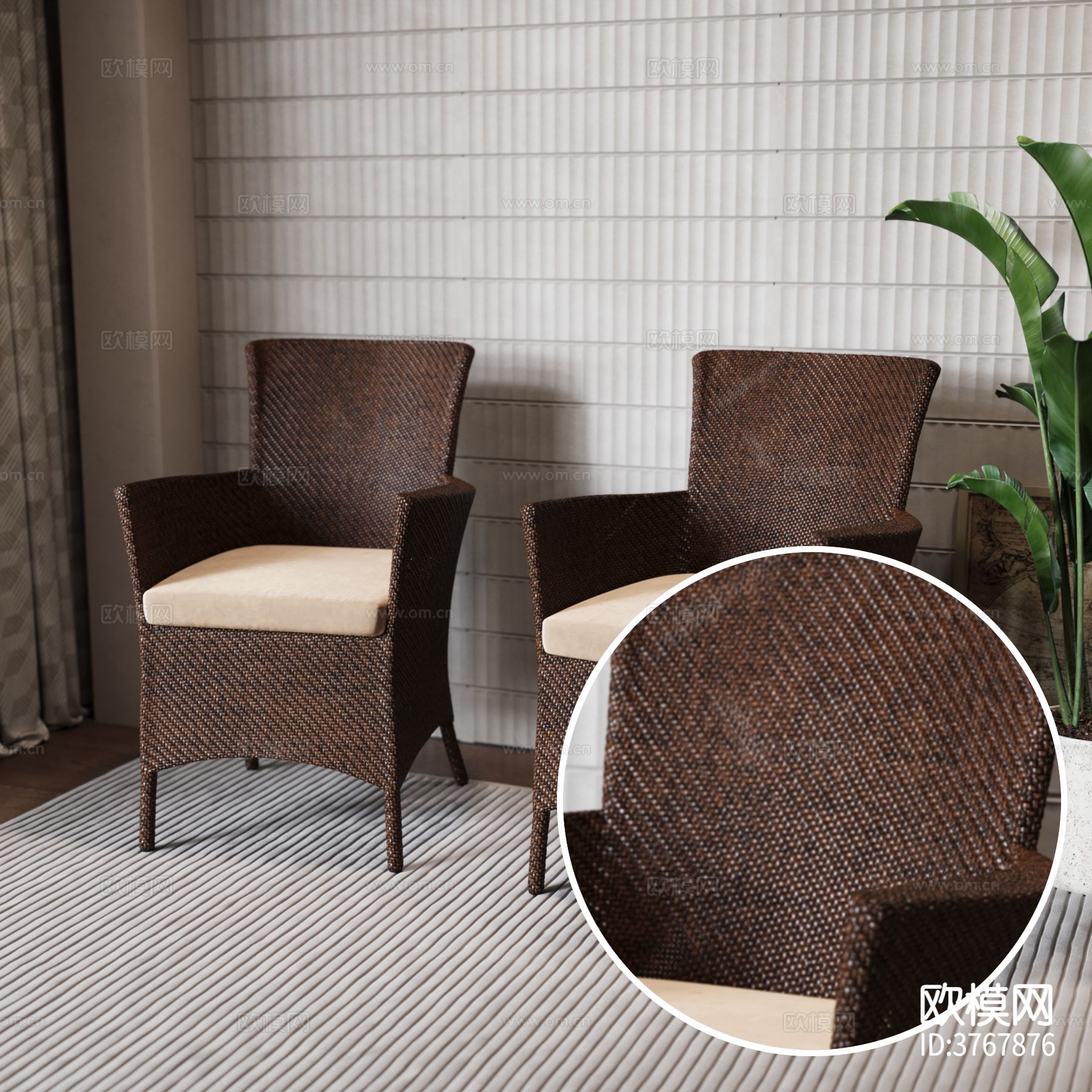 椅子 编织品材质下载