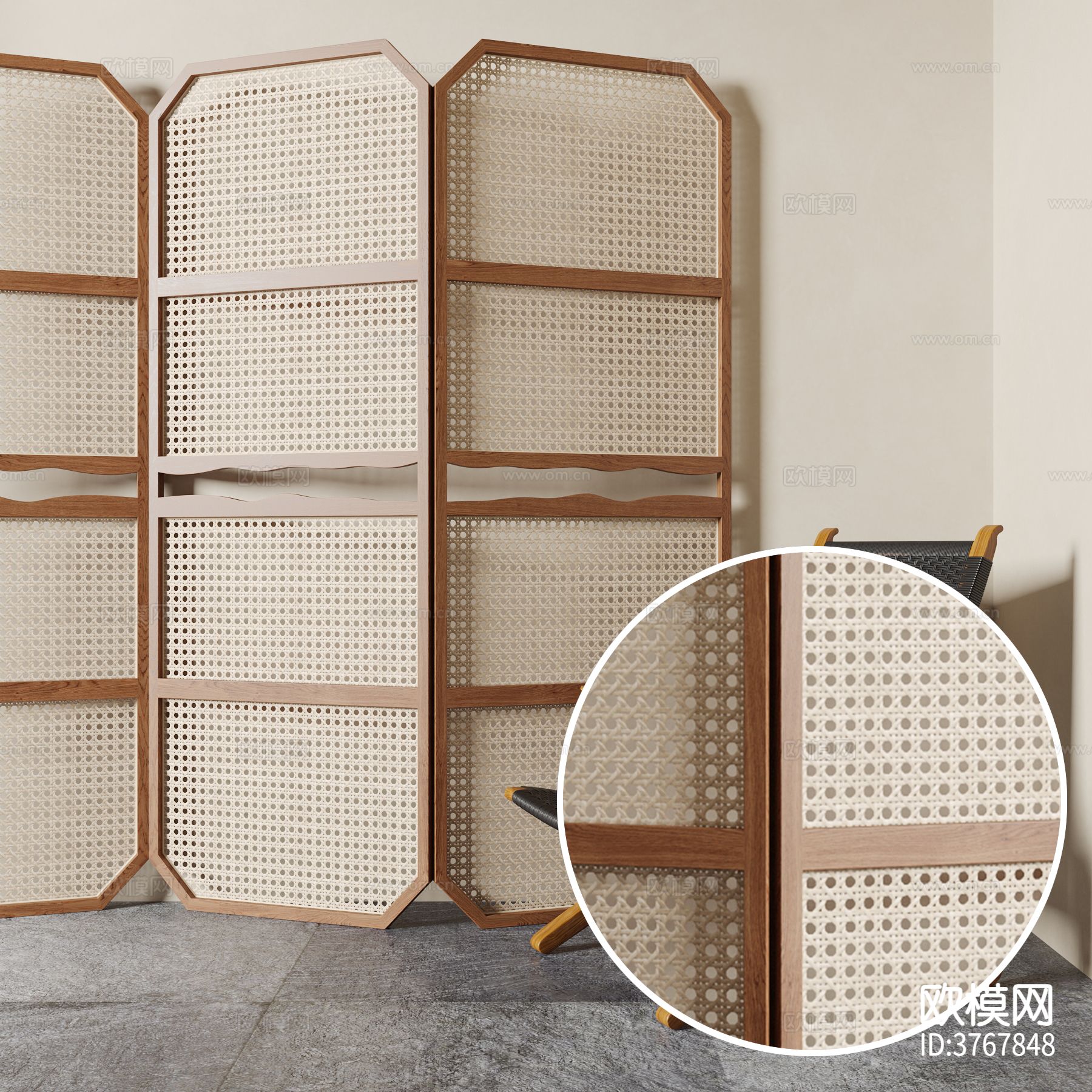 破屏风 编织品材质下载