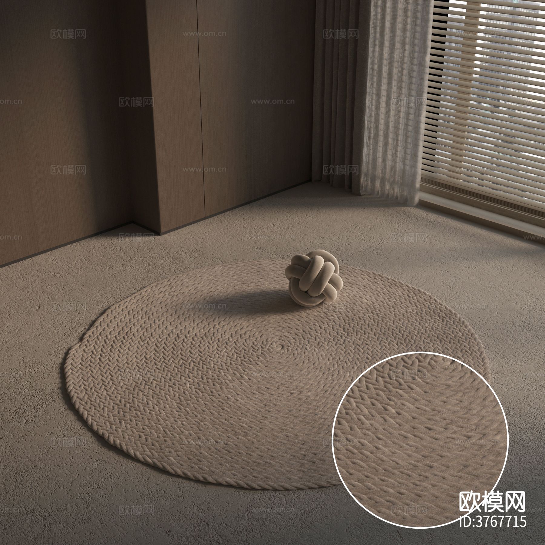 圆形地毯材质下载