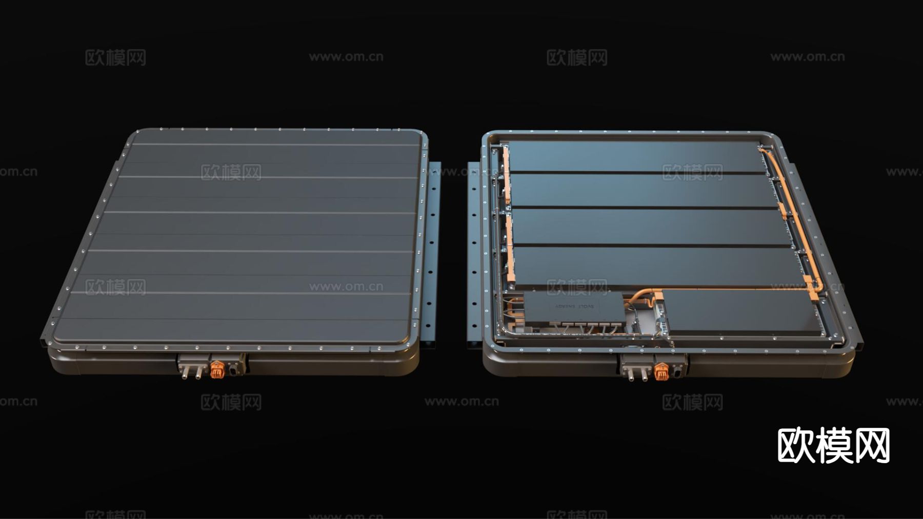 汽车电池包3d模型