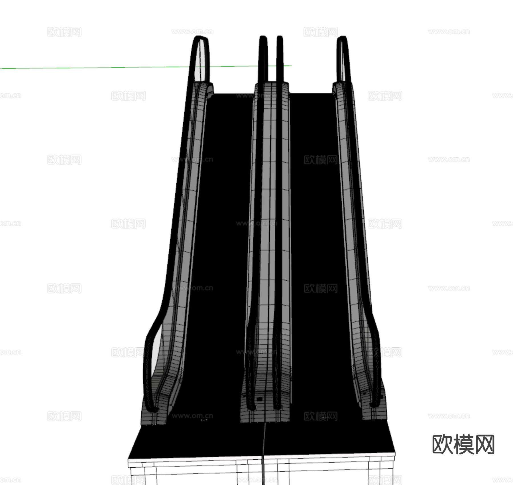 现代扶梯 滚动扶梯su模型