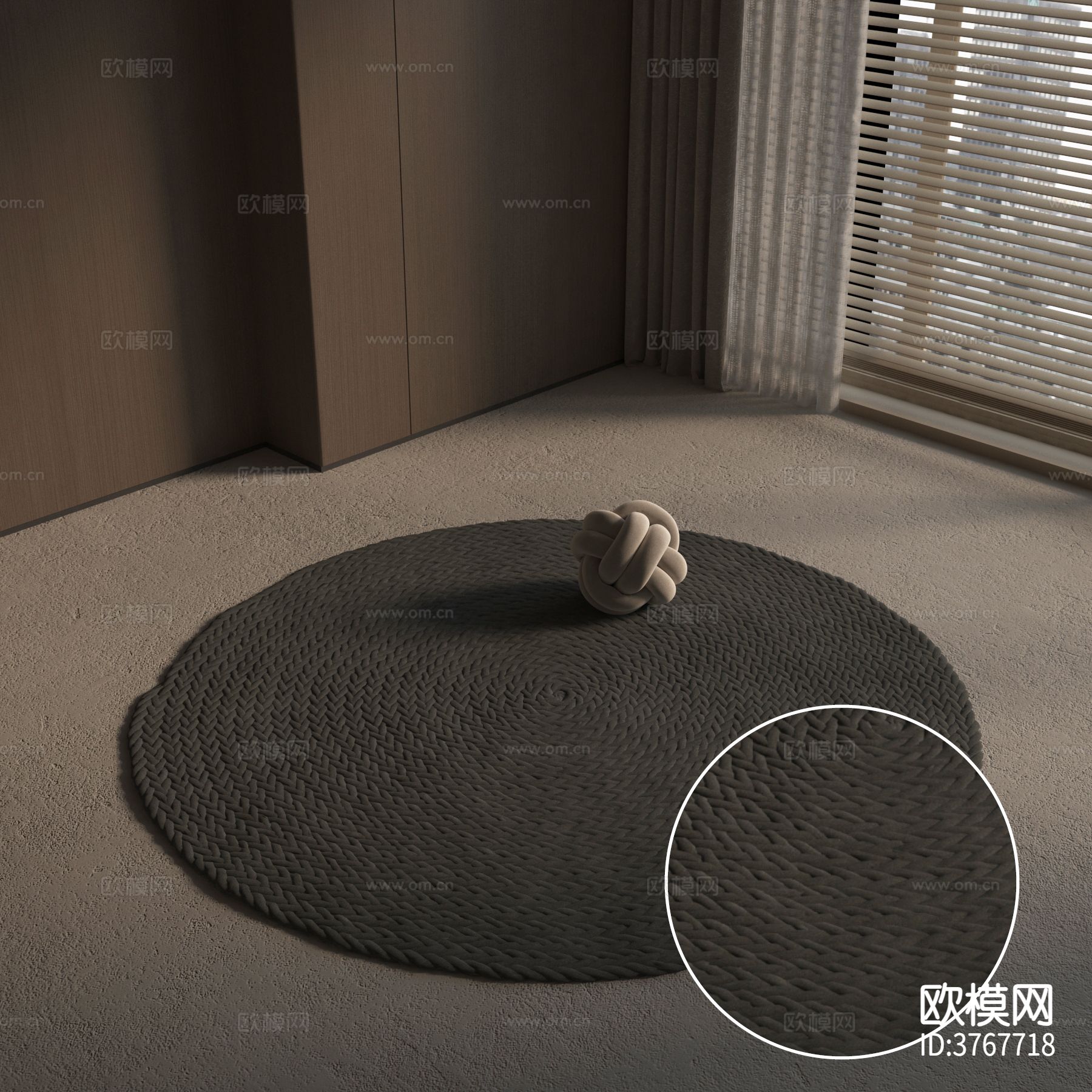 圆形地毯材质下载
