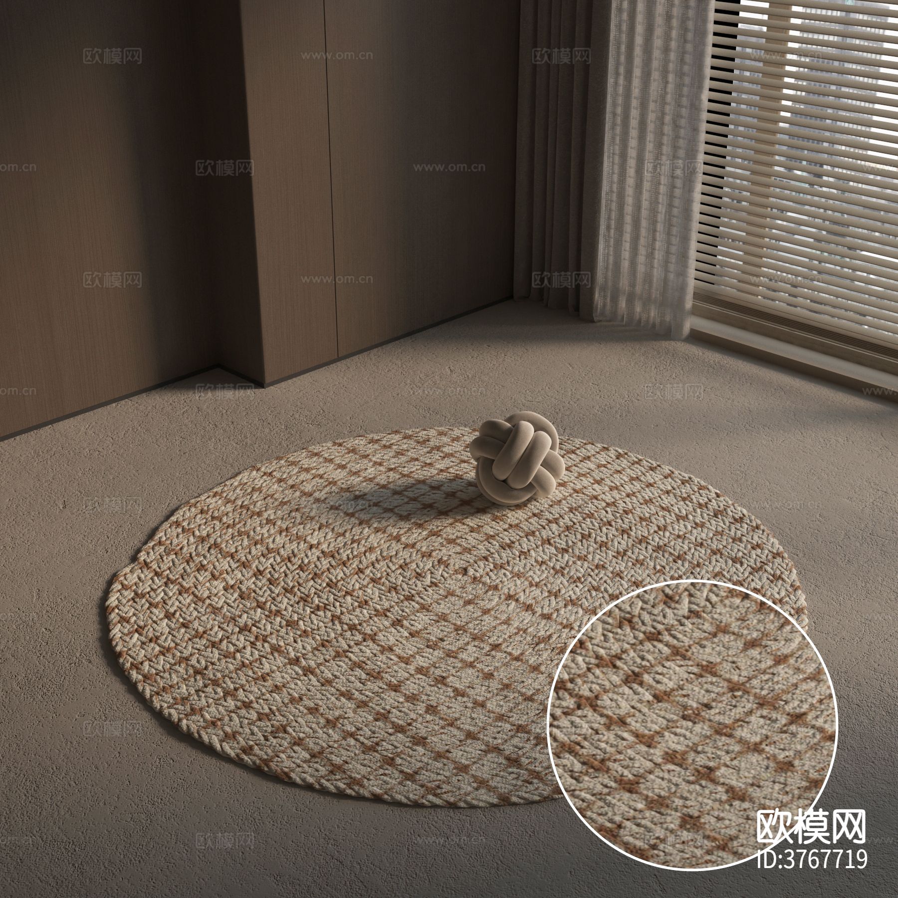 圆形地毯材质下载