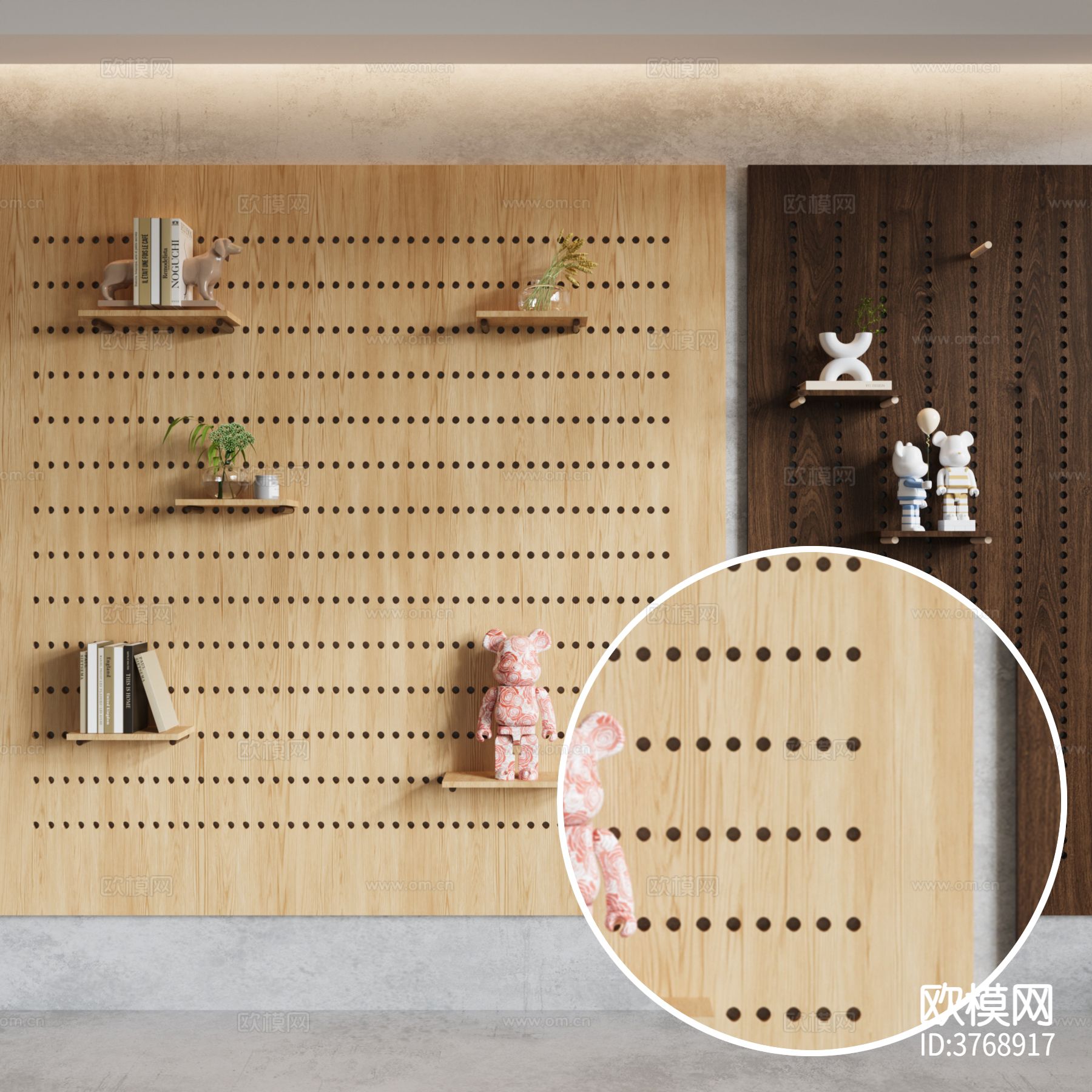 洞洞板 原木纹材质下载