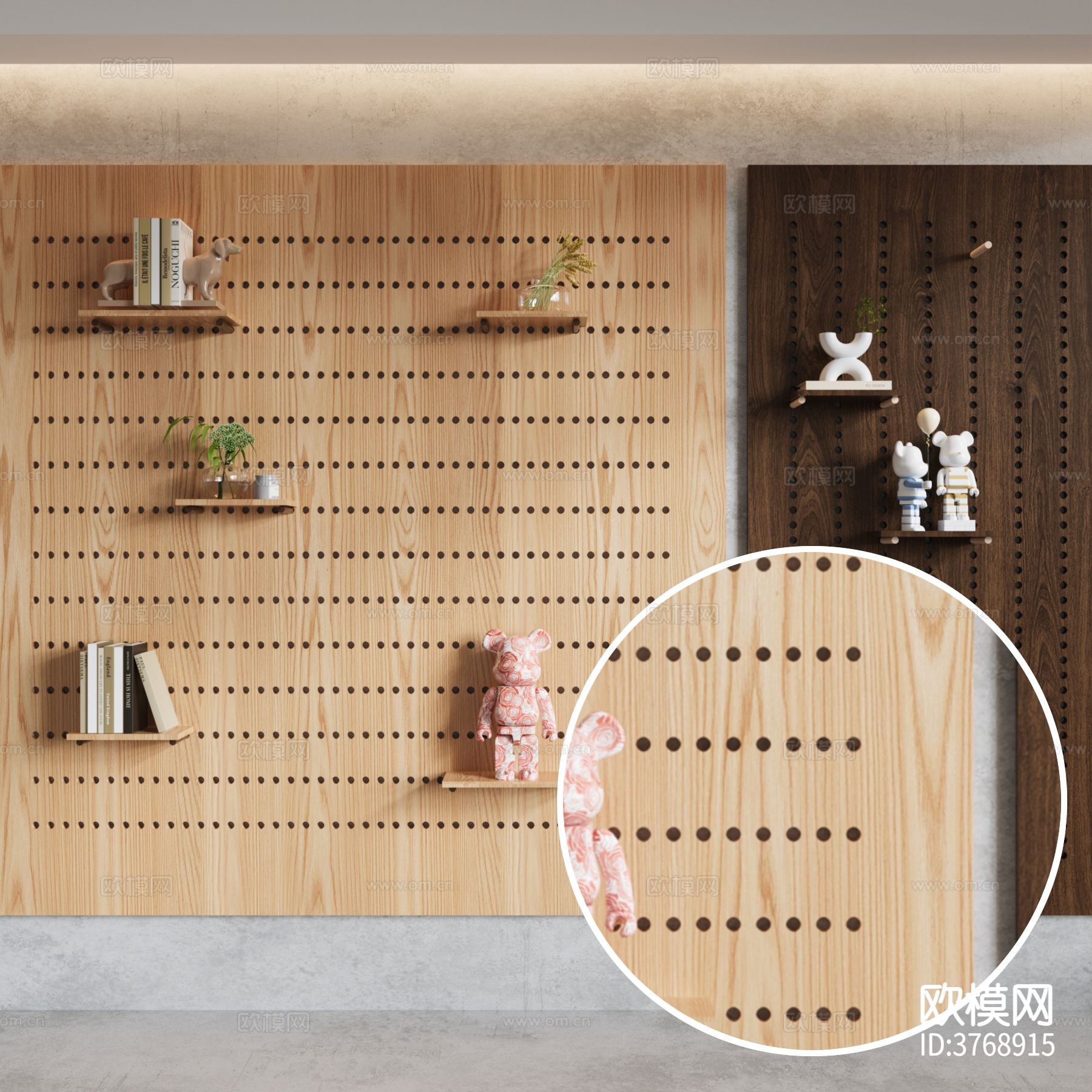 洞洞板 原木纹材质下载