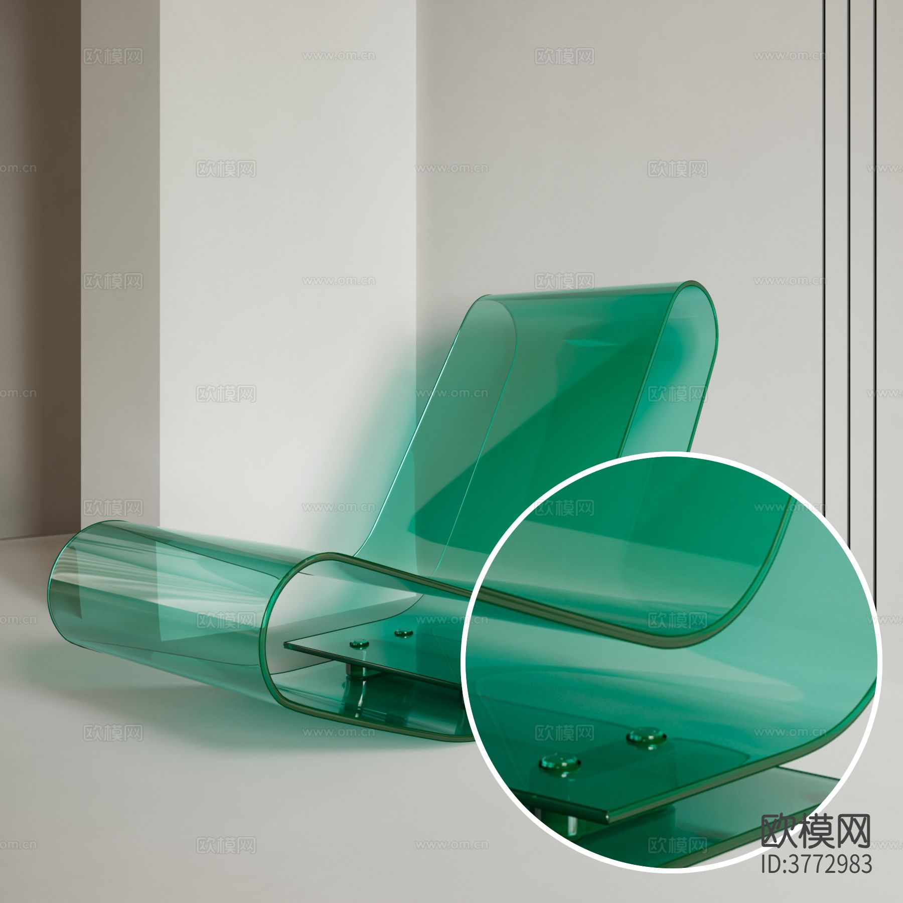 绿色透明 塑料 亚克力材质下载