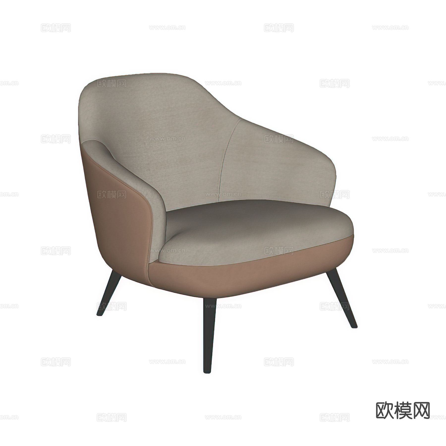 Minotti 现代休闲椅su模型