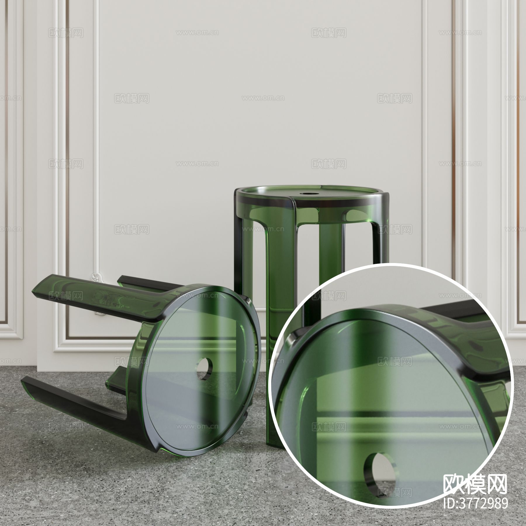 绿树透明 塑料  亚克力材质下载