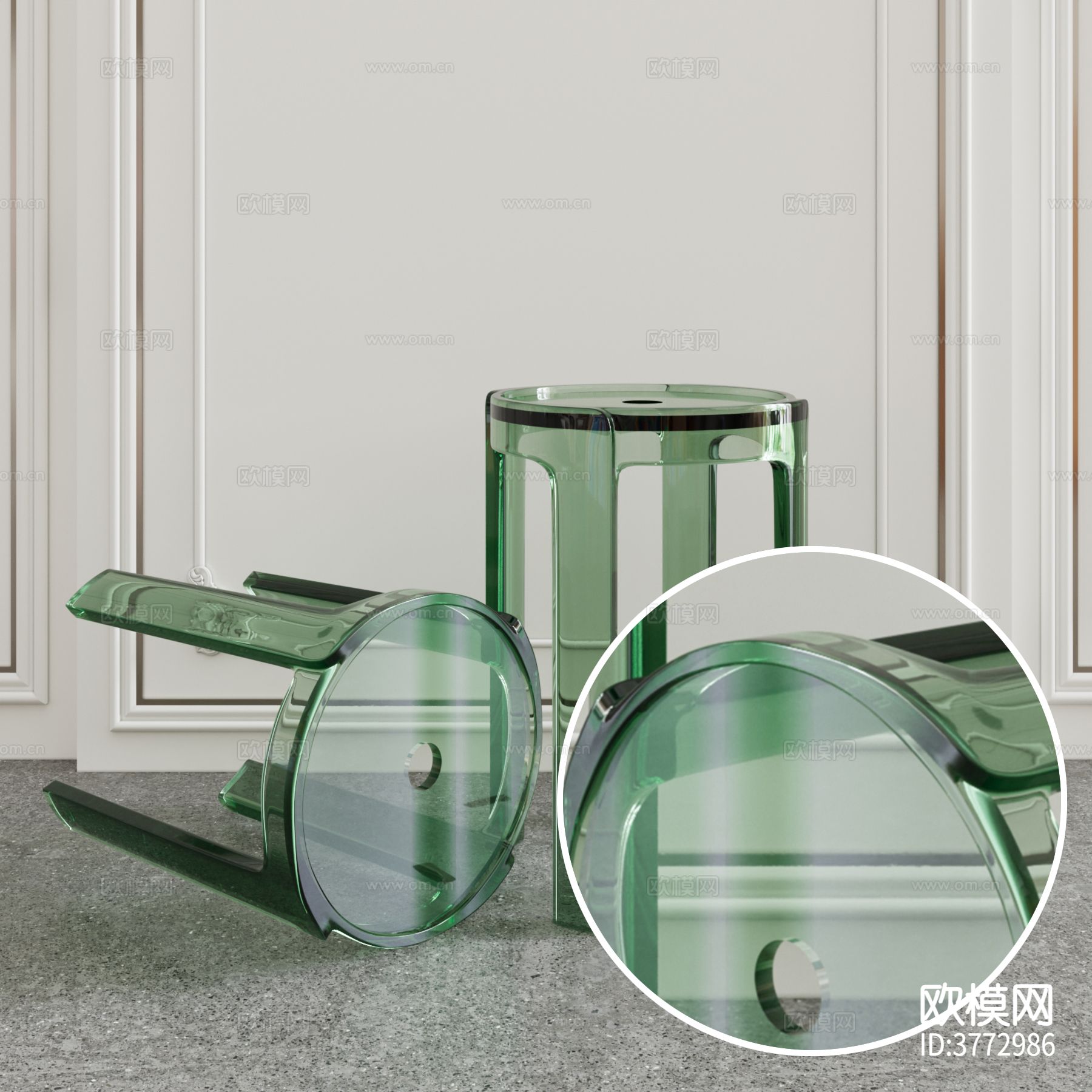 绿色透明 塑料 亚克力材质下载