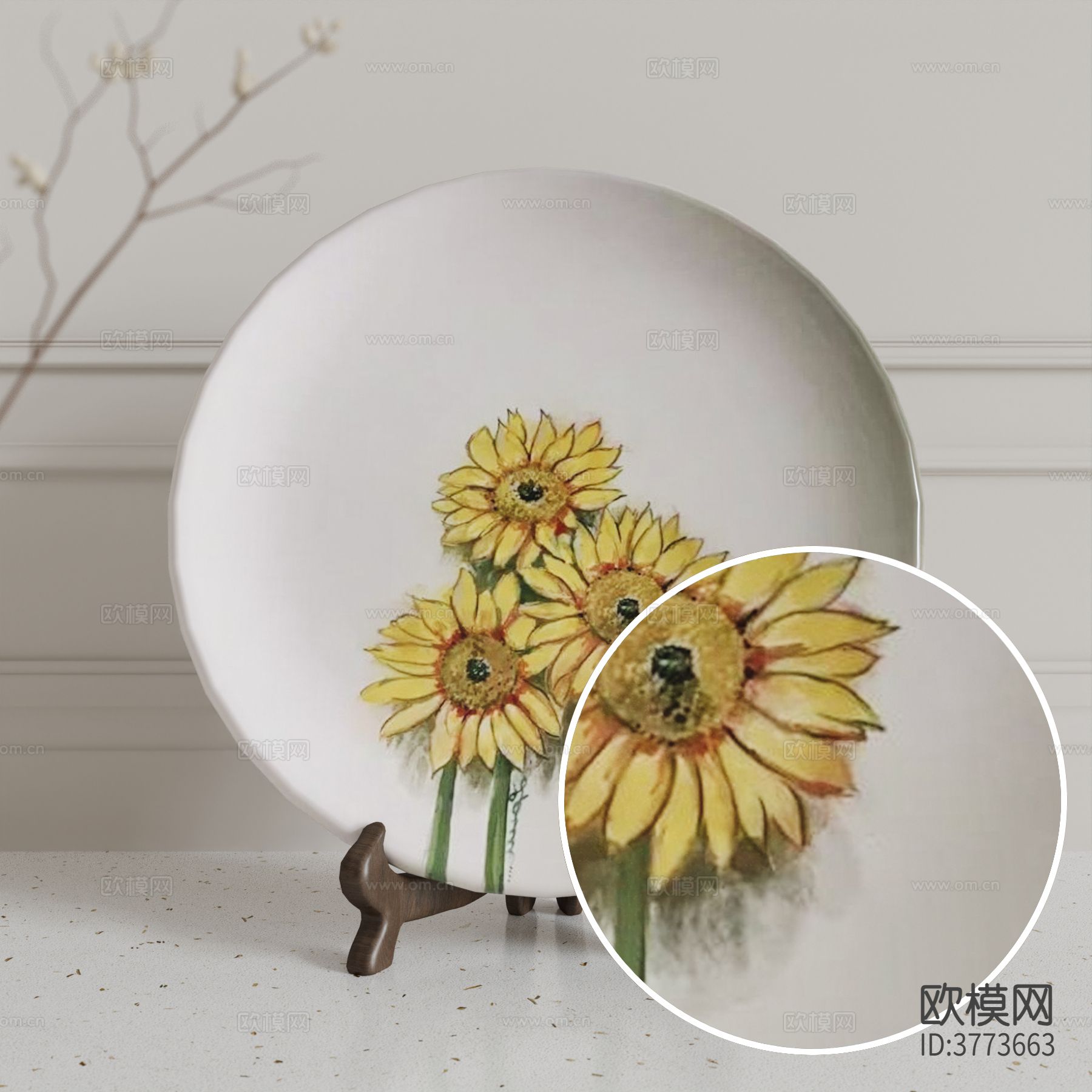 盘子 哑光陶瓷材质下载