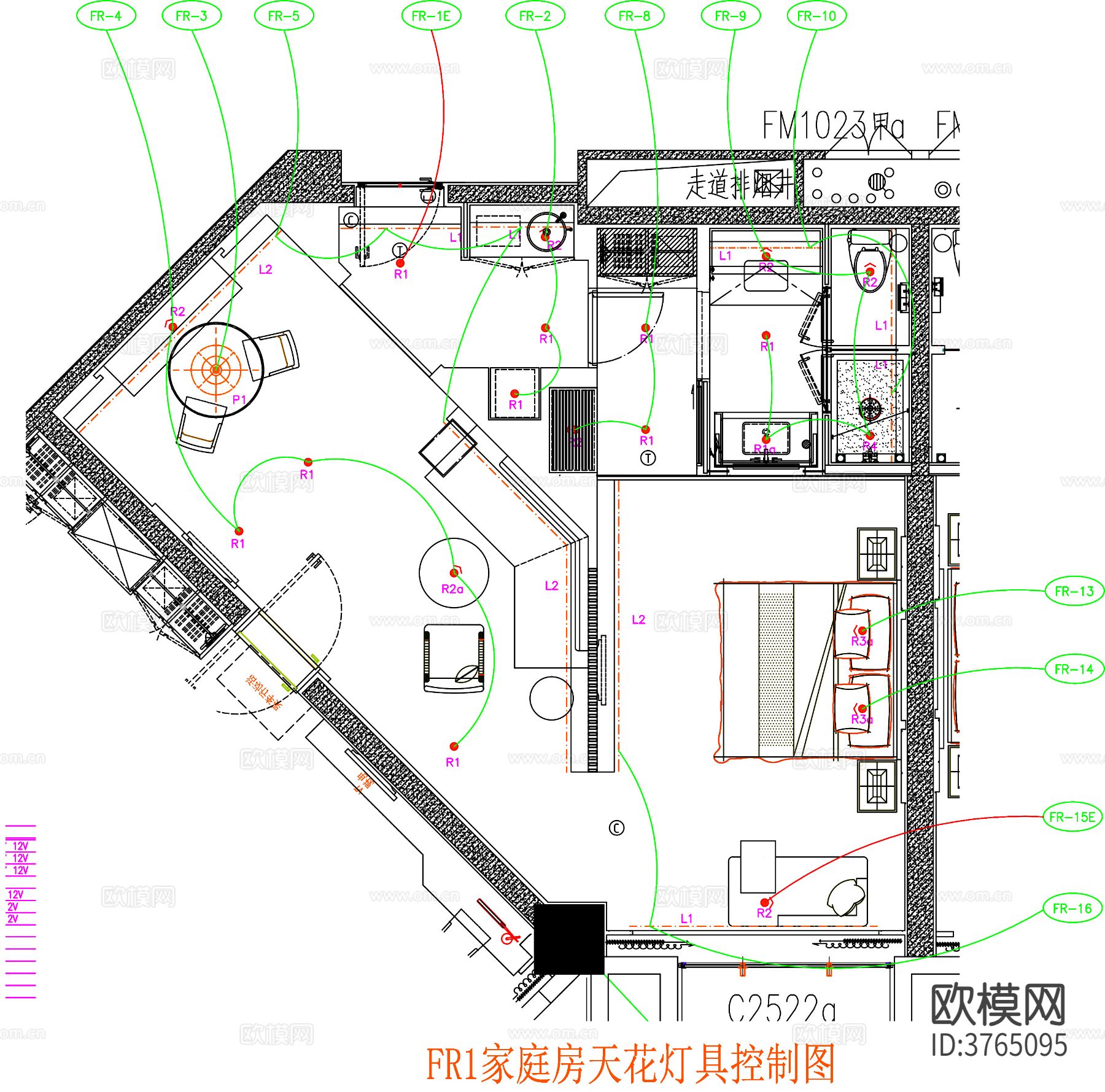 酒店客房 酒店房间 客房平面图 房间平面布局 客房平面布置cad施工图