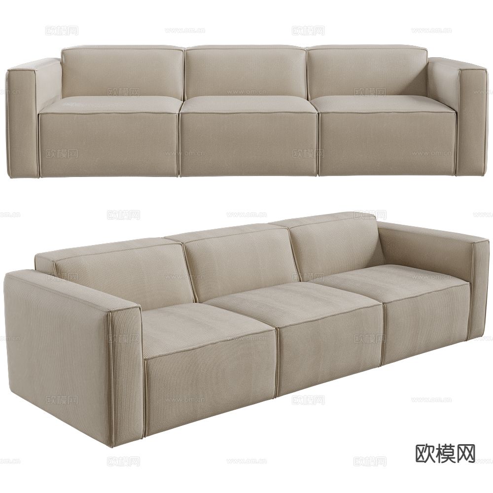 OPTISOFA 三人沙发3d模型