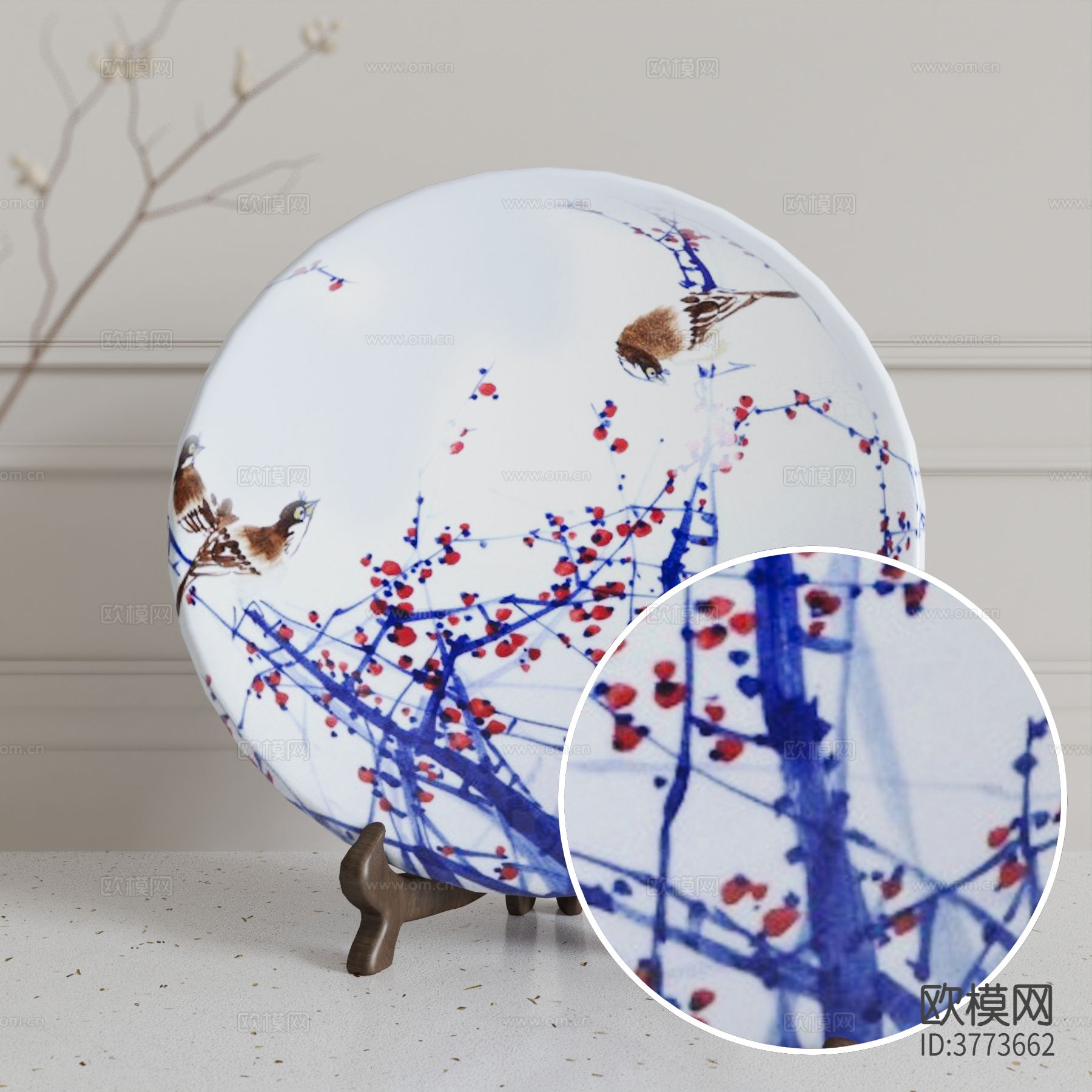 盘子 哑光陶瓷材质下载