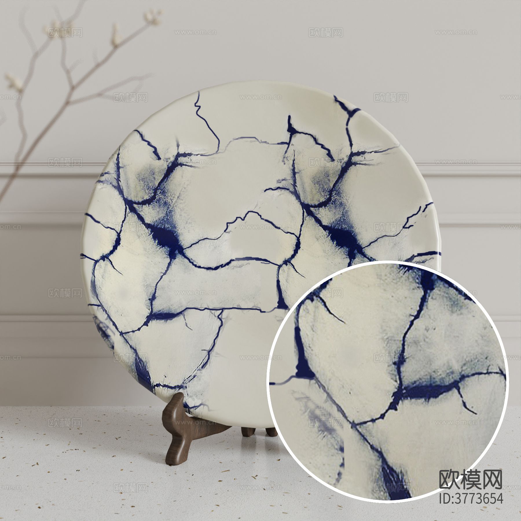 盘子 哑光陶瓷材质下载