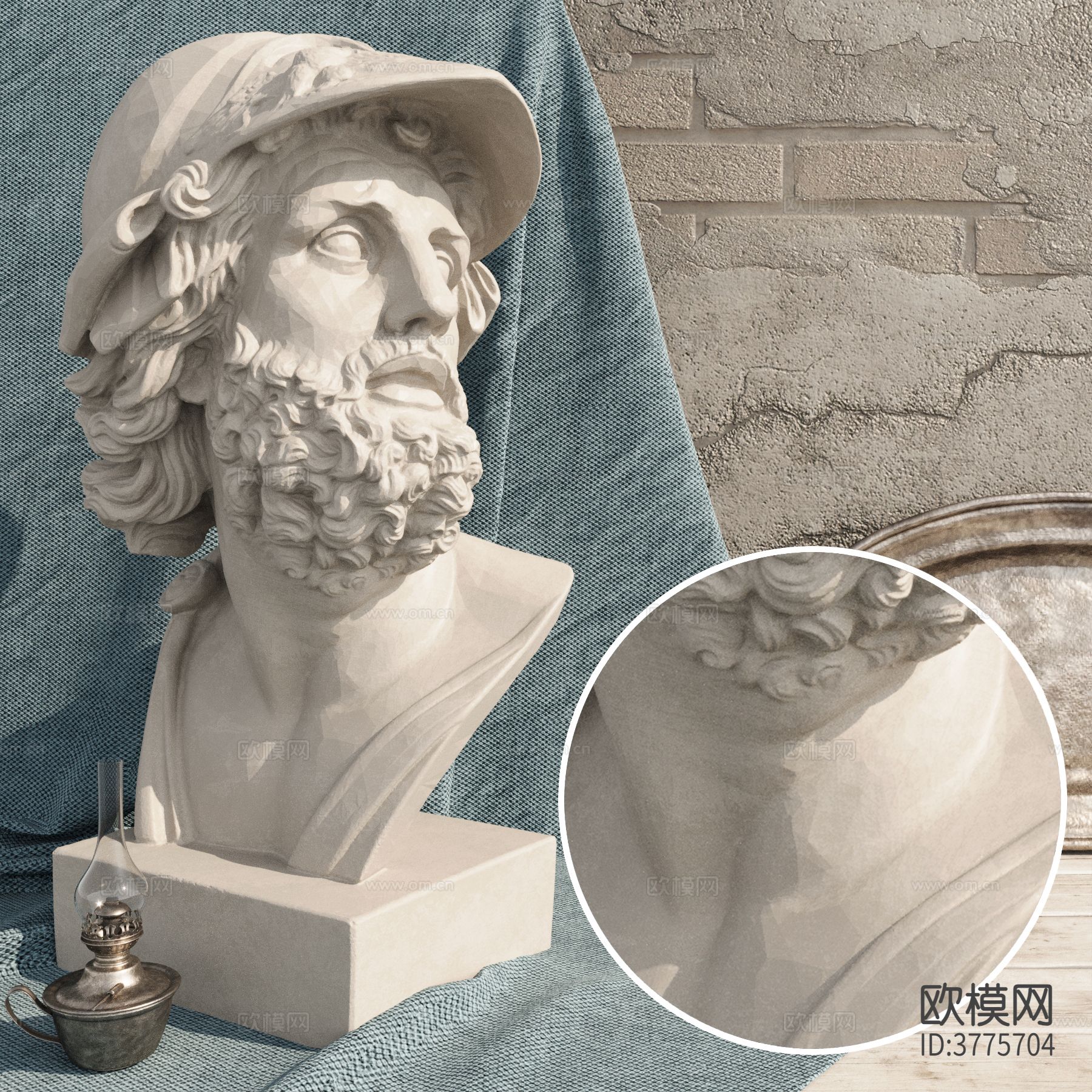 石膏材质下载（渲染图1）