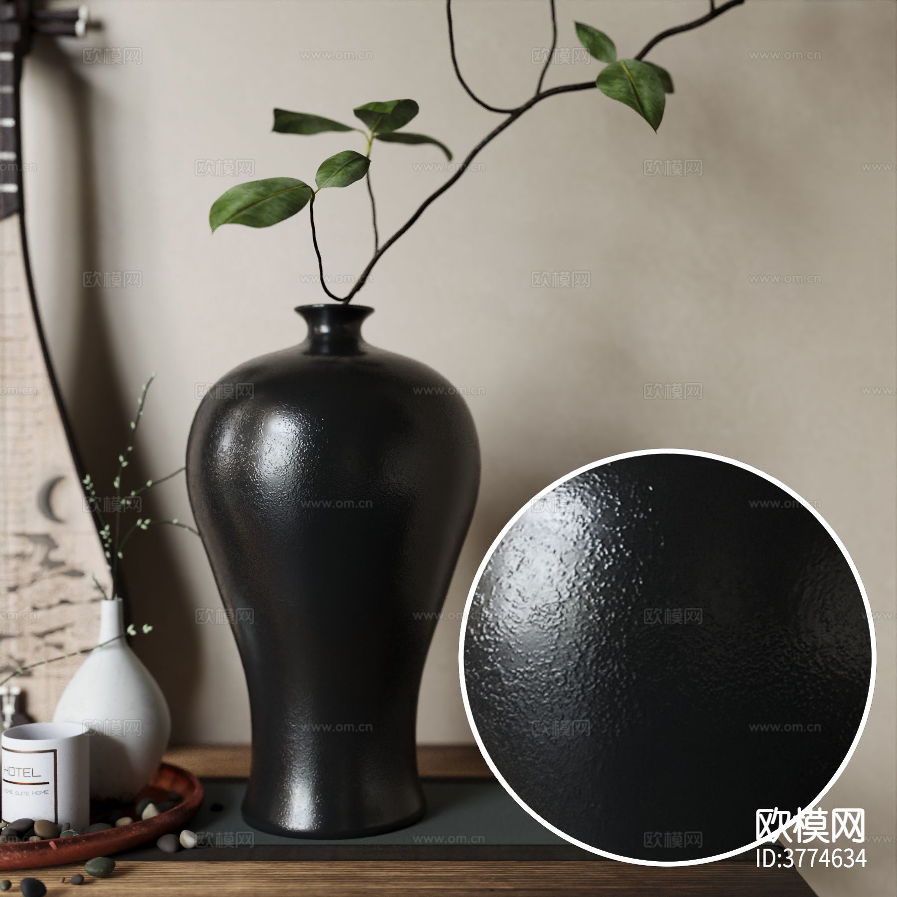 黑色陶瓷 高光陶瓷 粗糙陶瓷材质下载