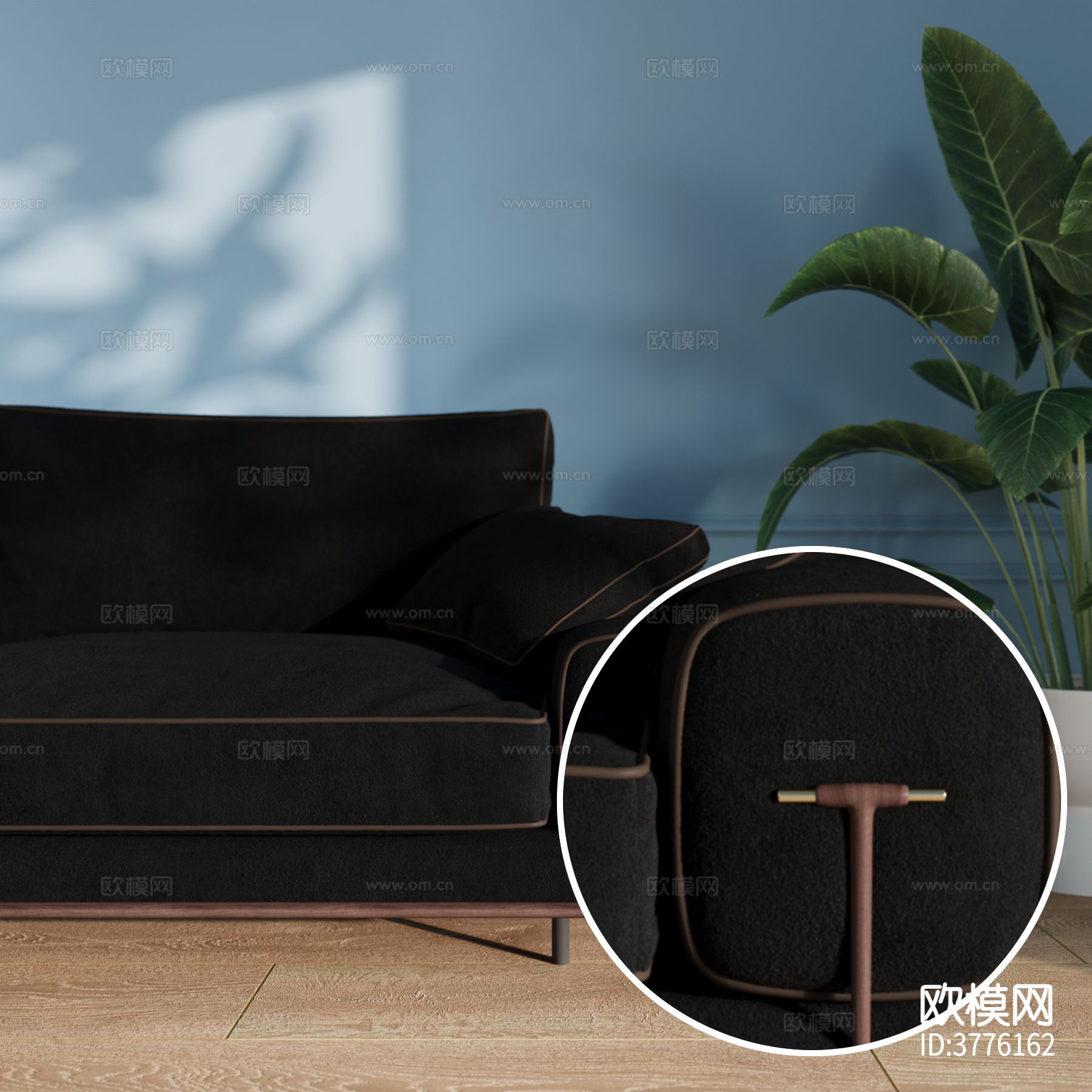 黑色翻毛皮材质下载