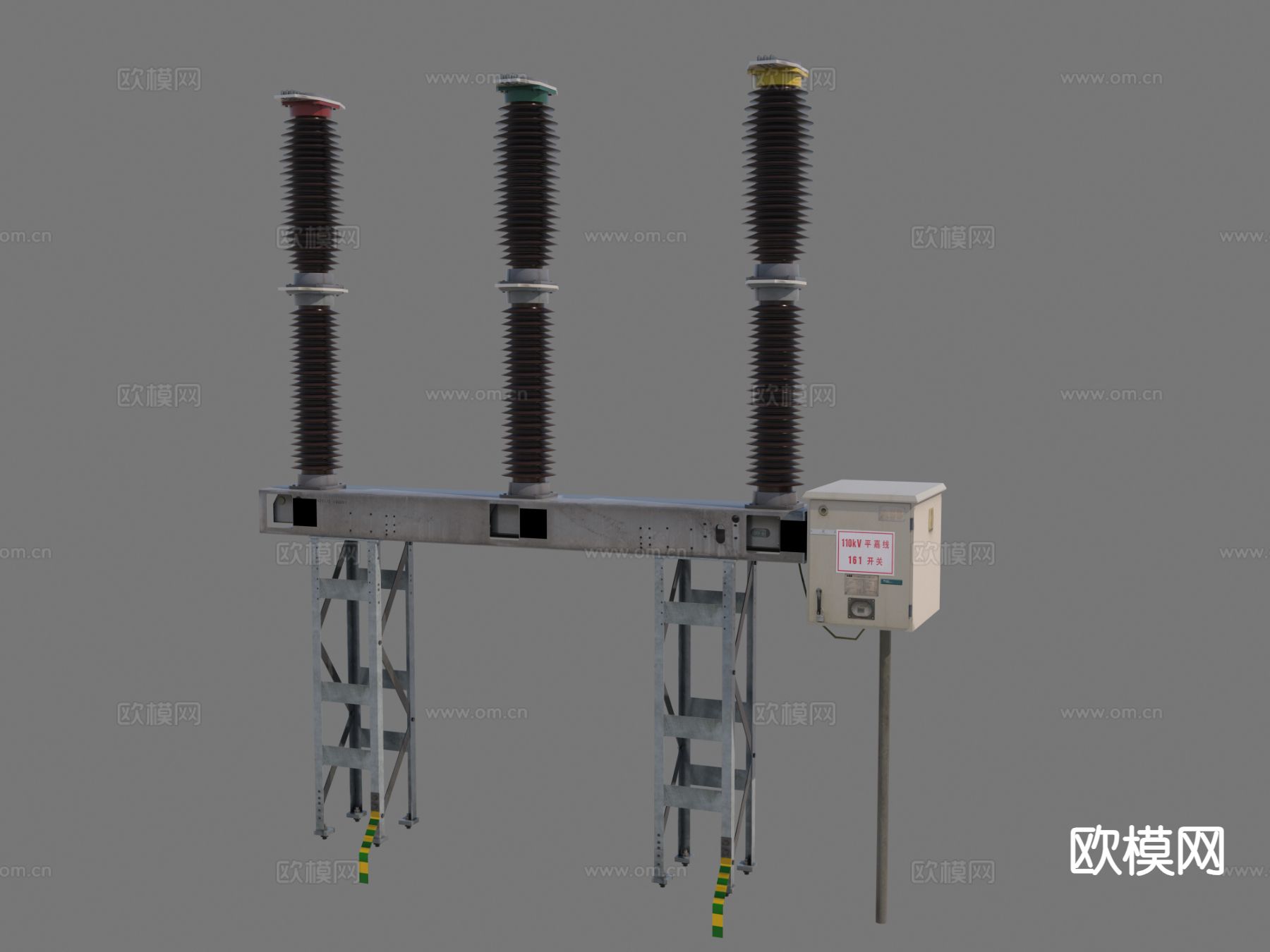 高压断路器 断路器3d模型下载