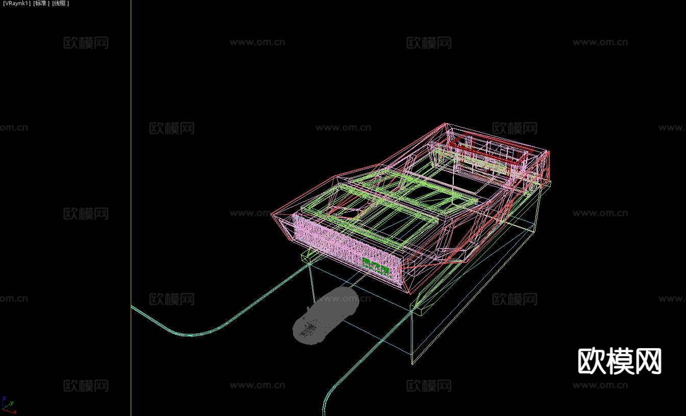 地下车库 停车场出入口3d模型