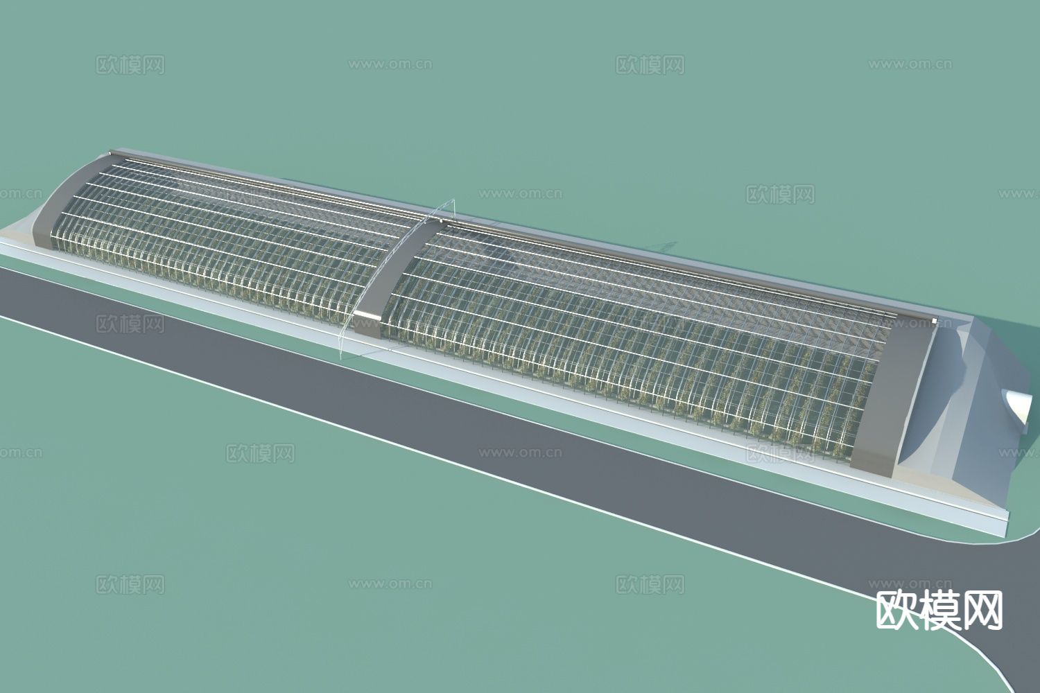 大棚 生态大棚 农家院大棚 蔬菜大棚3d模型
