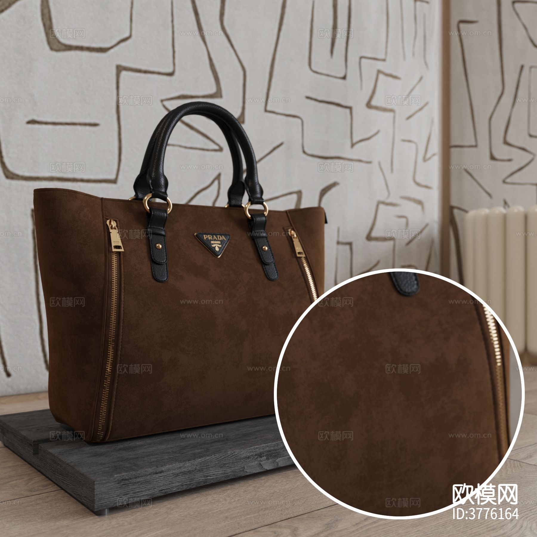 棕色翻毛皮材质下载