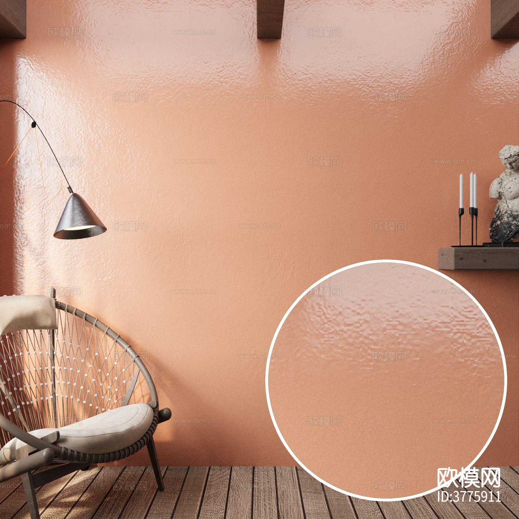 橙色墙漆 乳胶漆材质下载