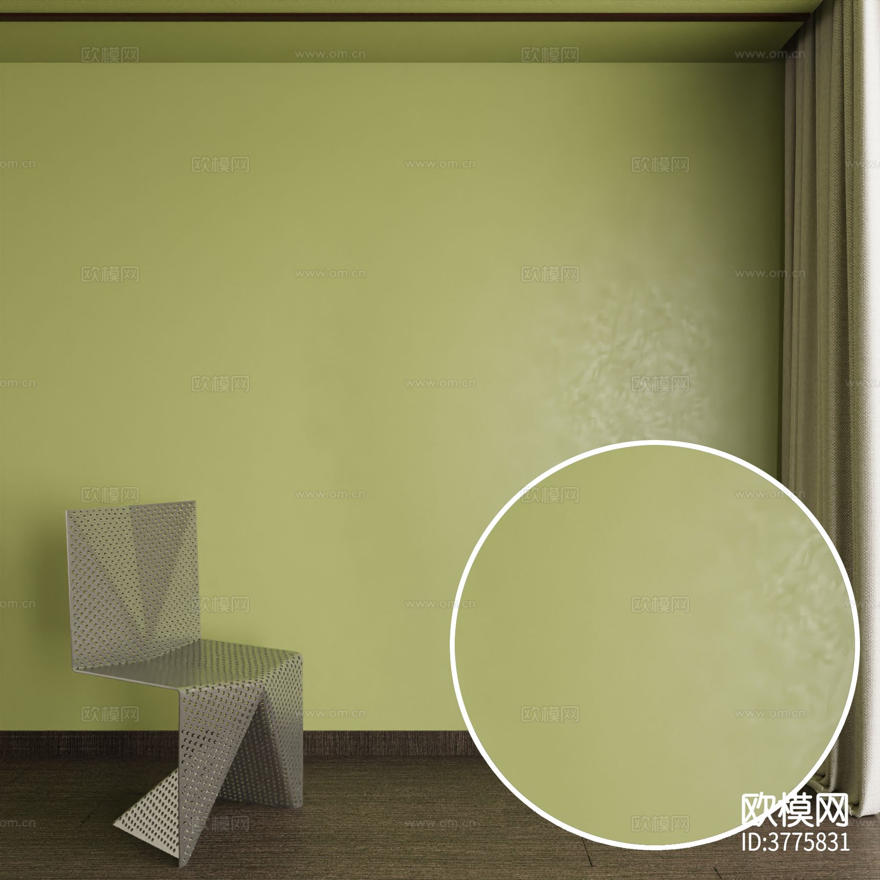 绿色墙漆 艺术漆材质下载