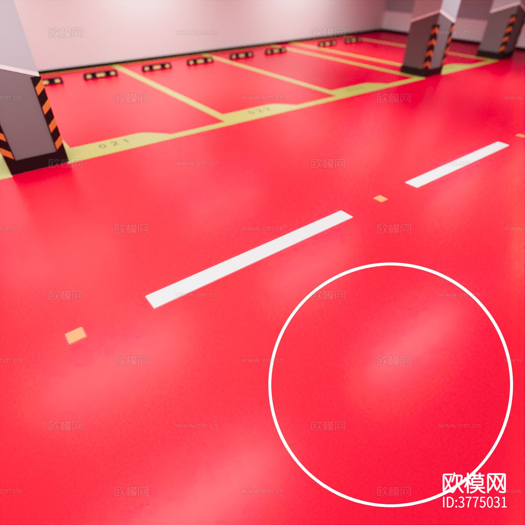 红色涂料 地坪漆材质下载