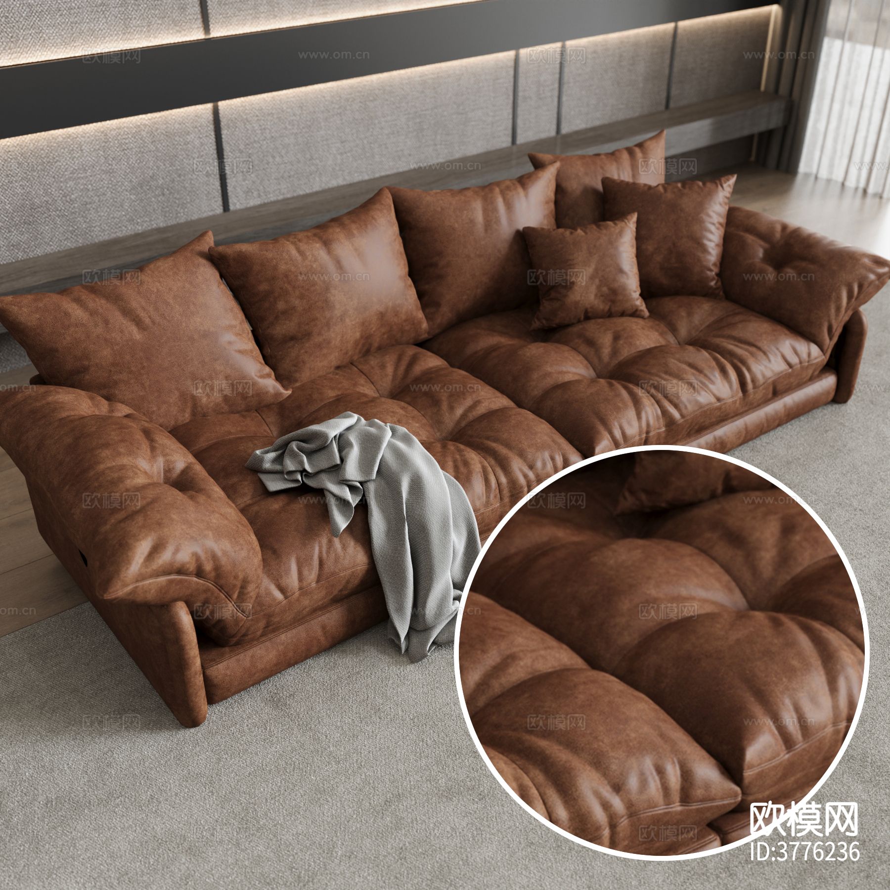 棕色皮革 牛皮材质下载