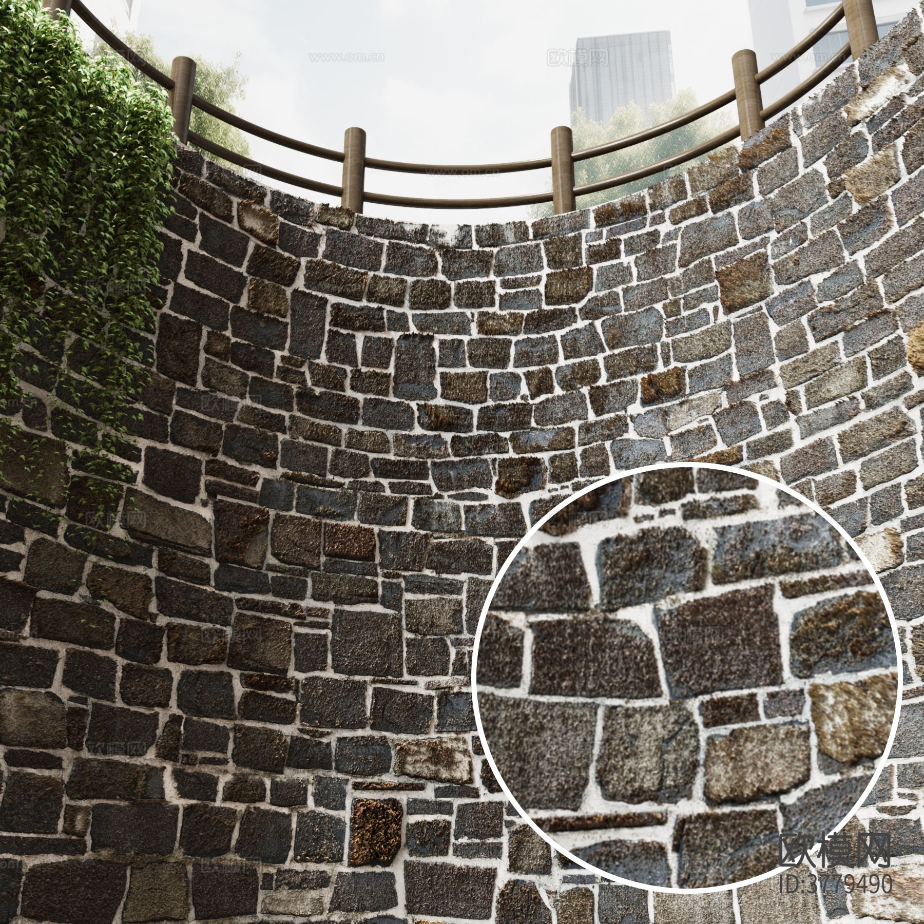 毛石墙材质下载