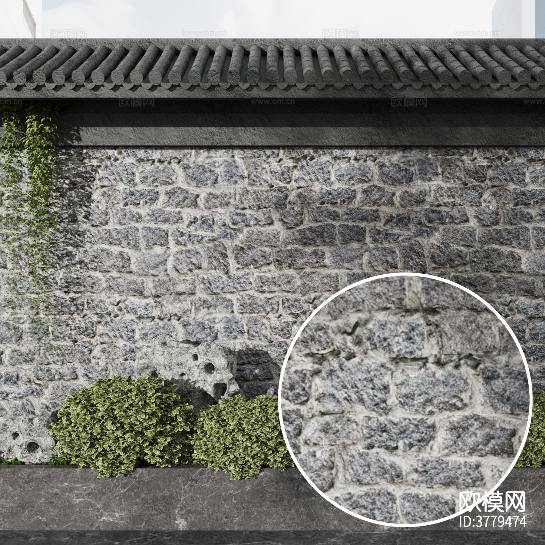 毛石墙材质下载