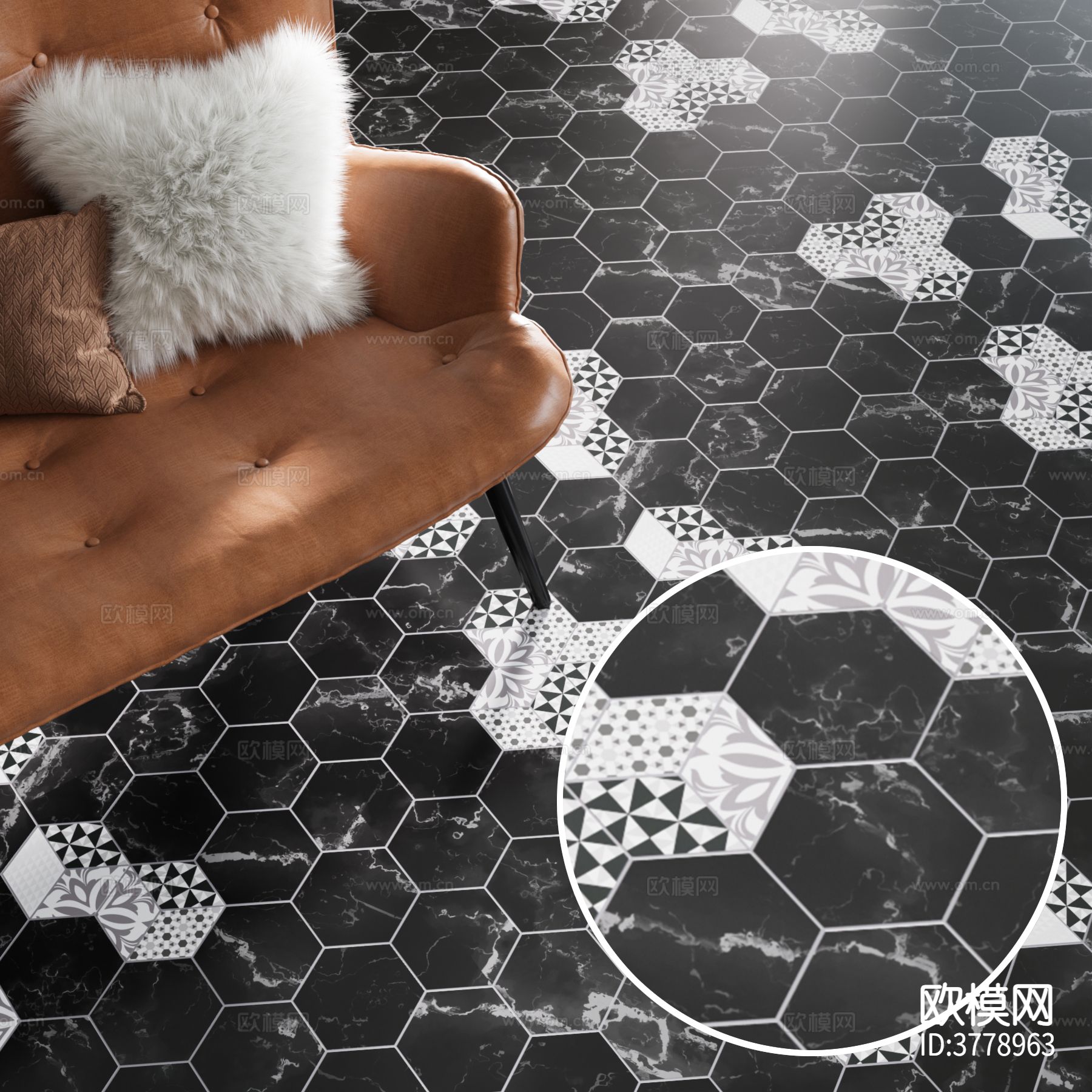 地砖 六角砖材质下载