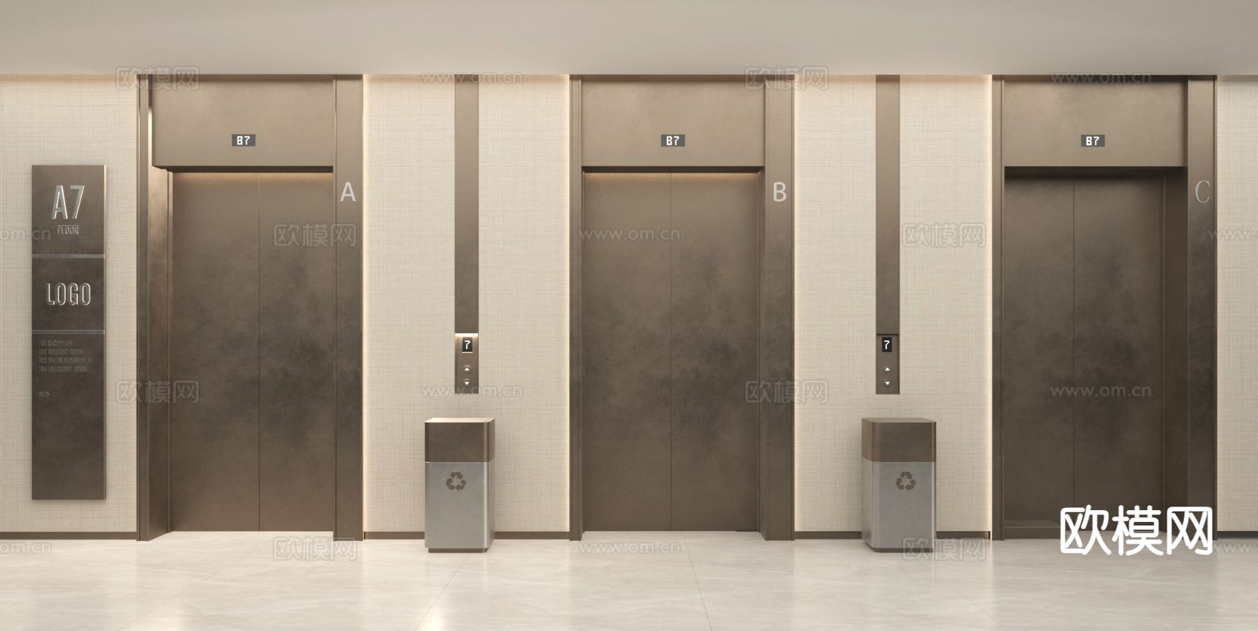 电梯 升降梯3d模型下载