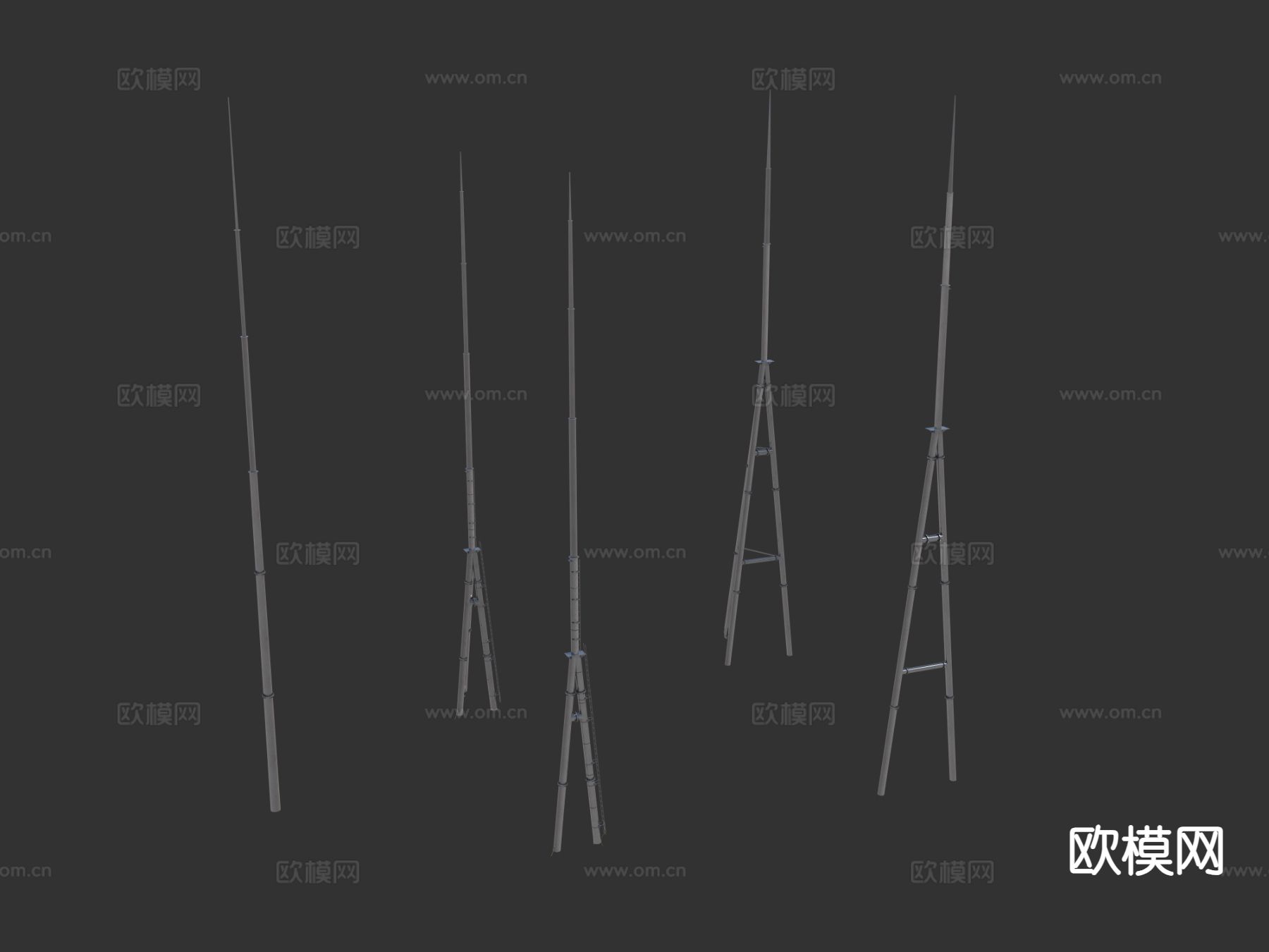 避雷针3d模型