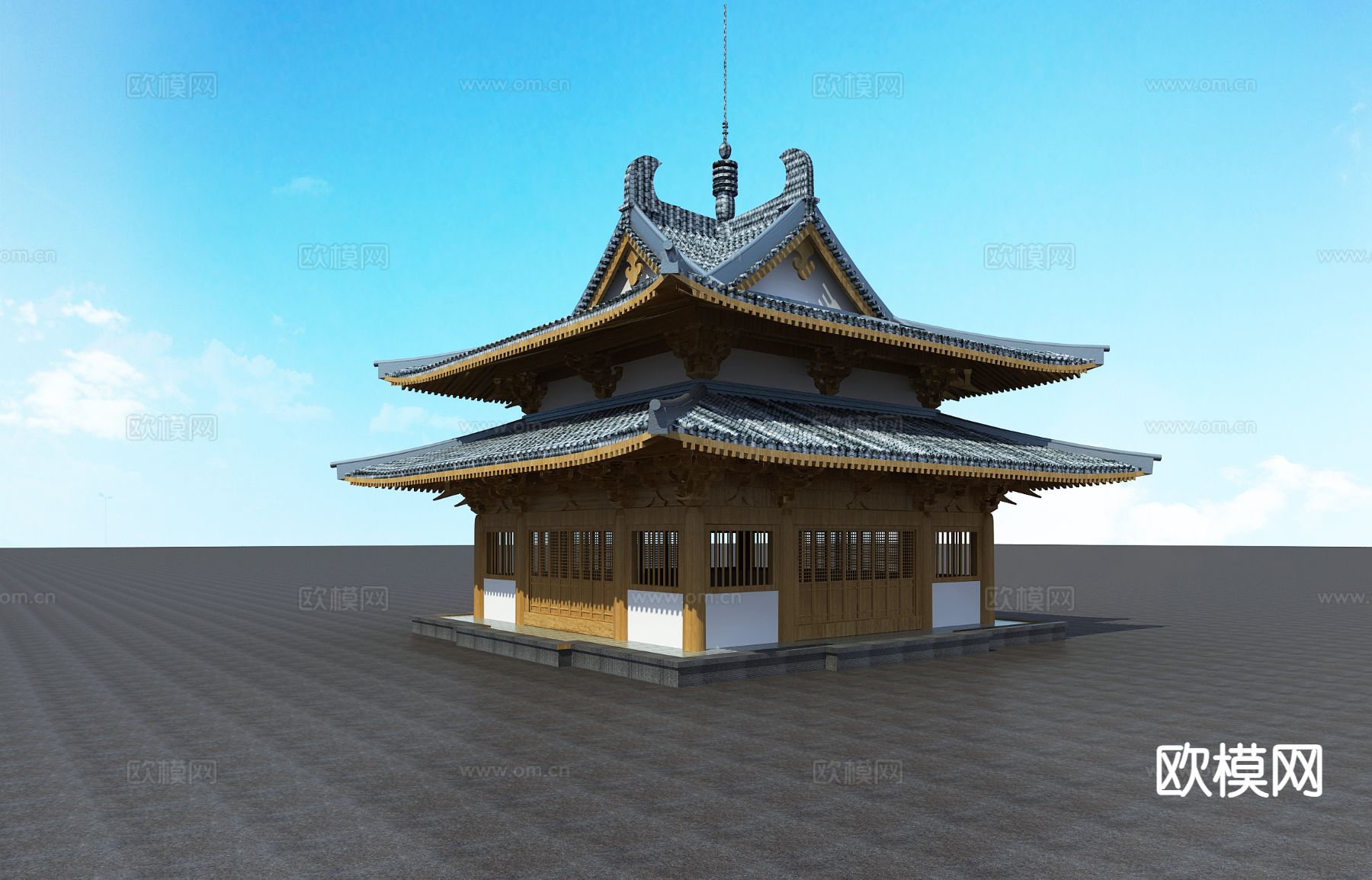 传统中式古建3d模型