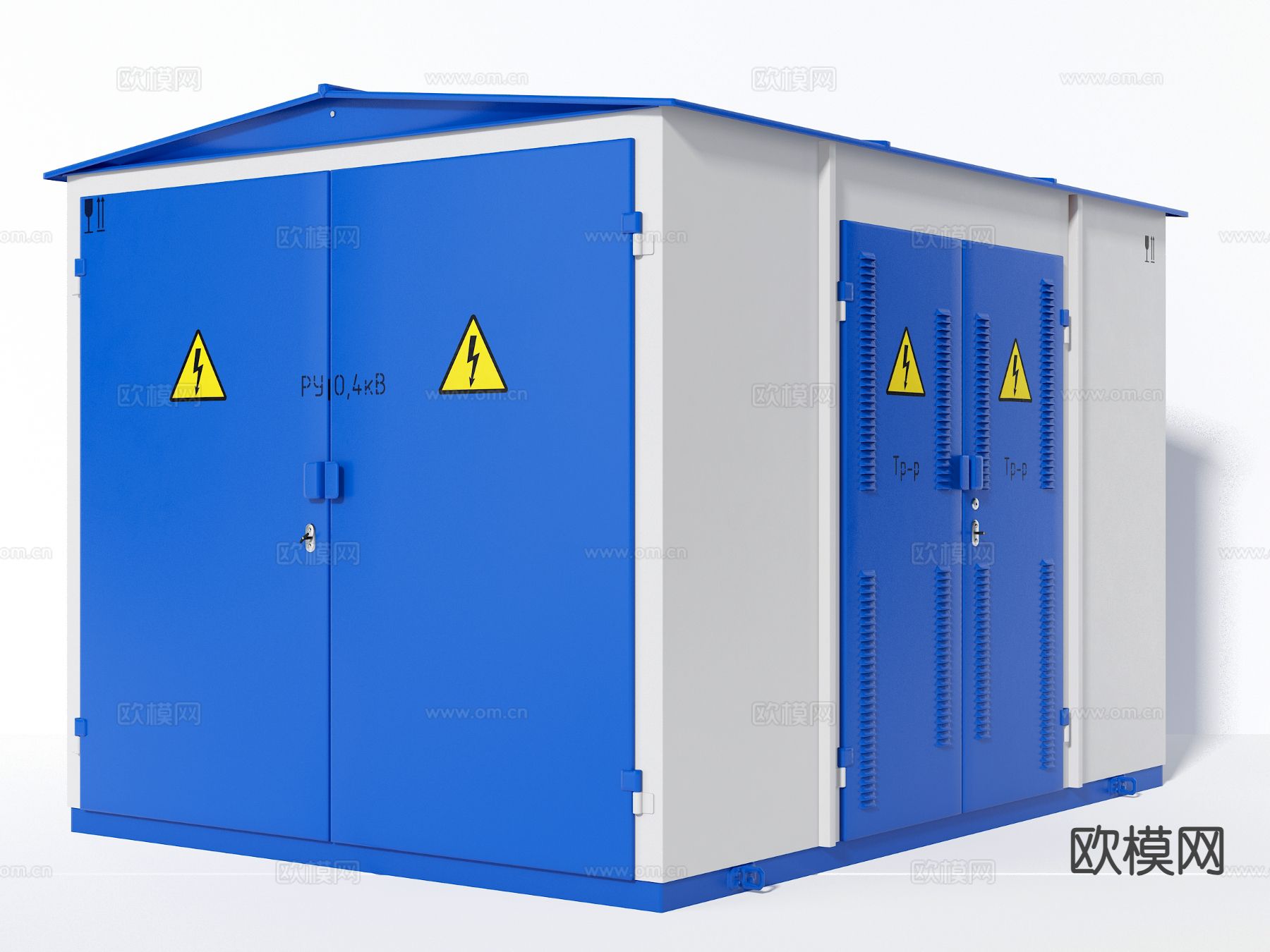 配电房 发电机 中性点 接地开关 电箱 电房3d模型下载