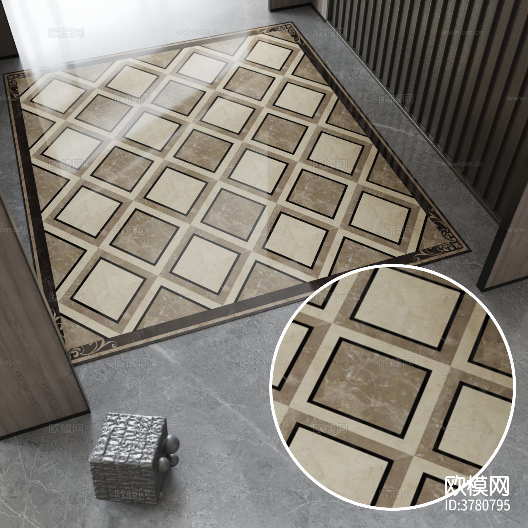 拼花地砖材质下载