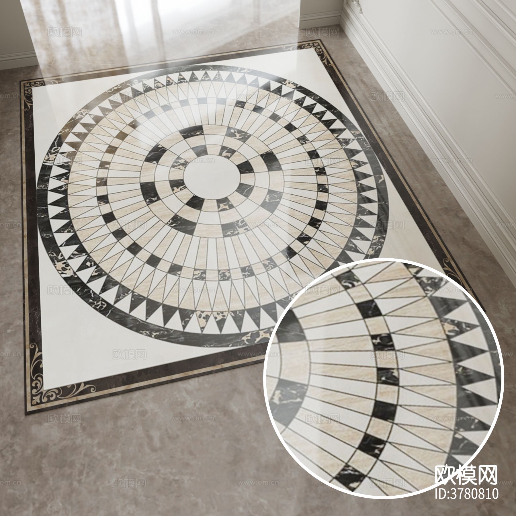 拼花地砖材质下载