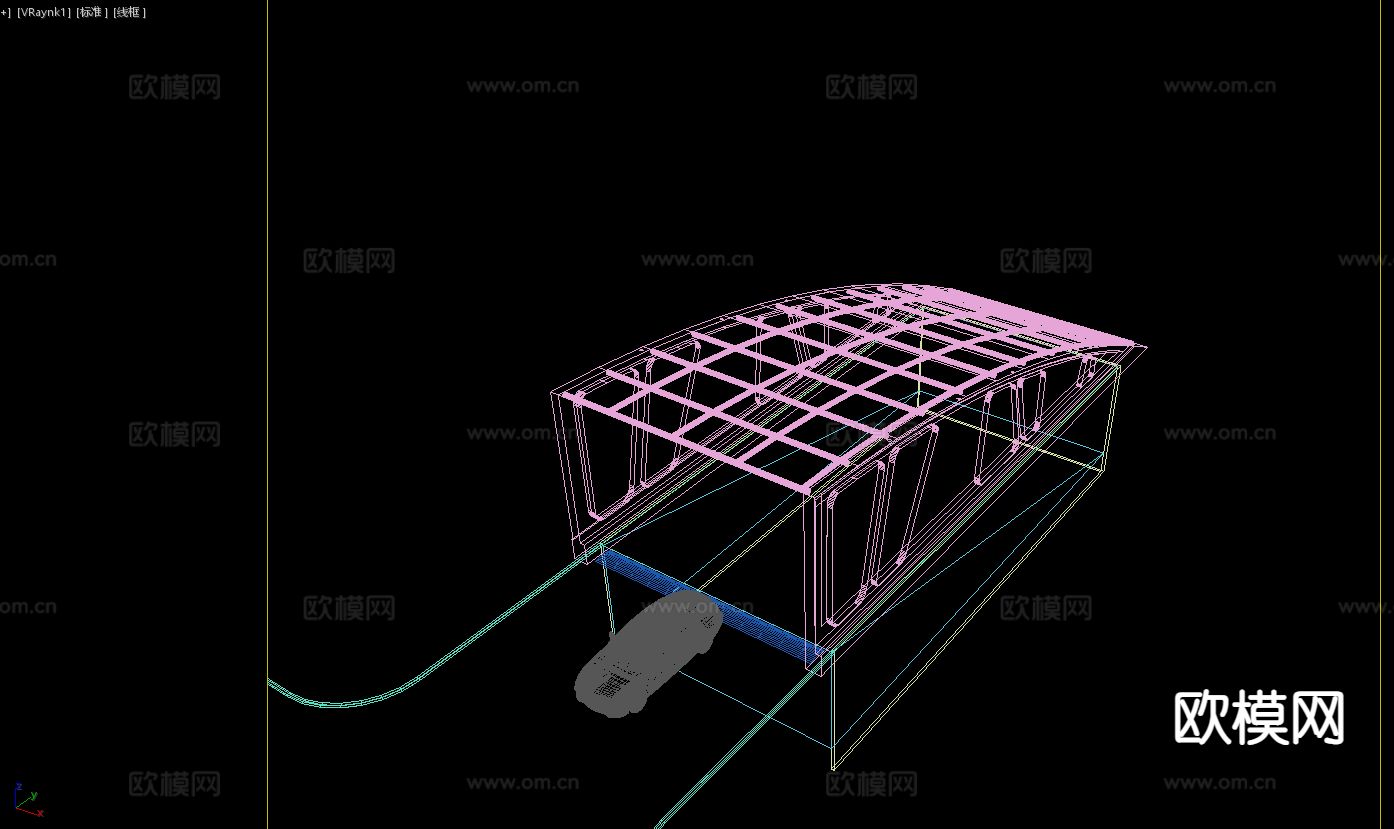 地下车库 停车场出入口3d模型