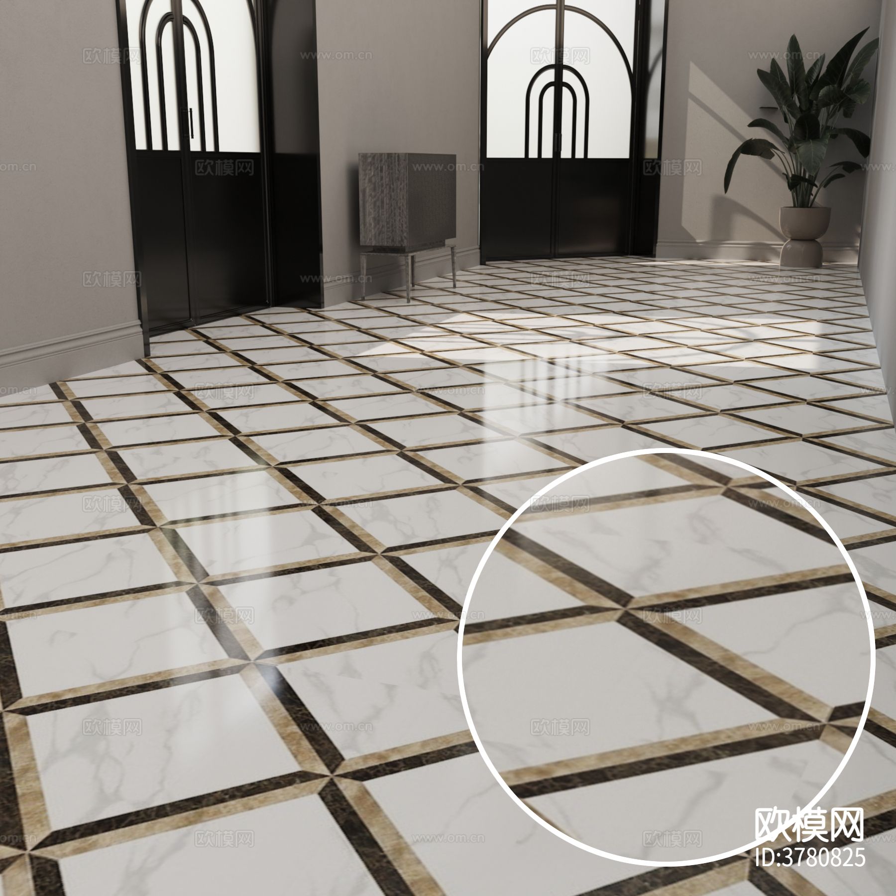 拼花地砖材质下载