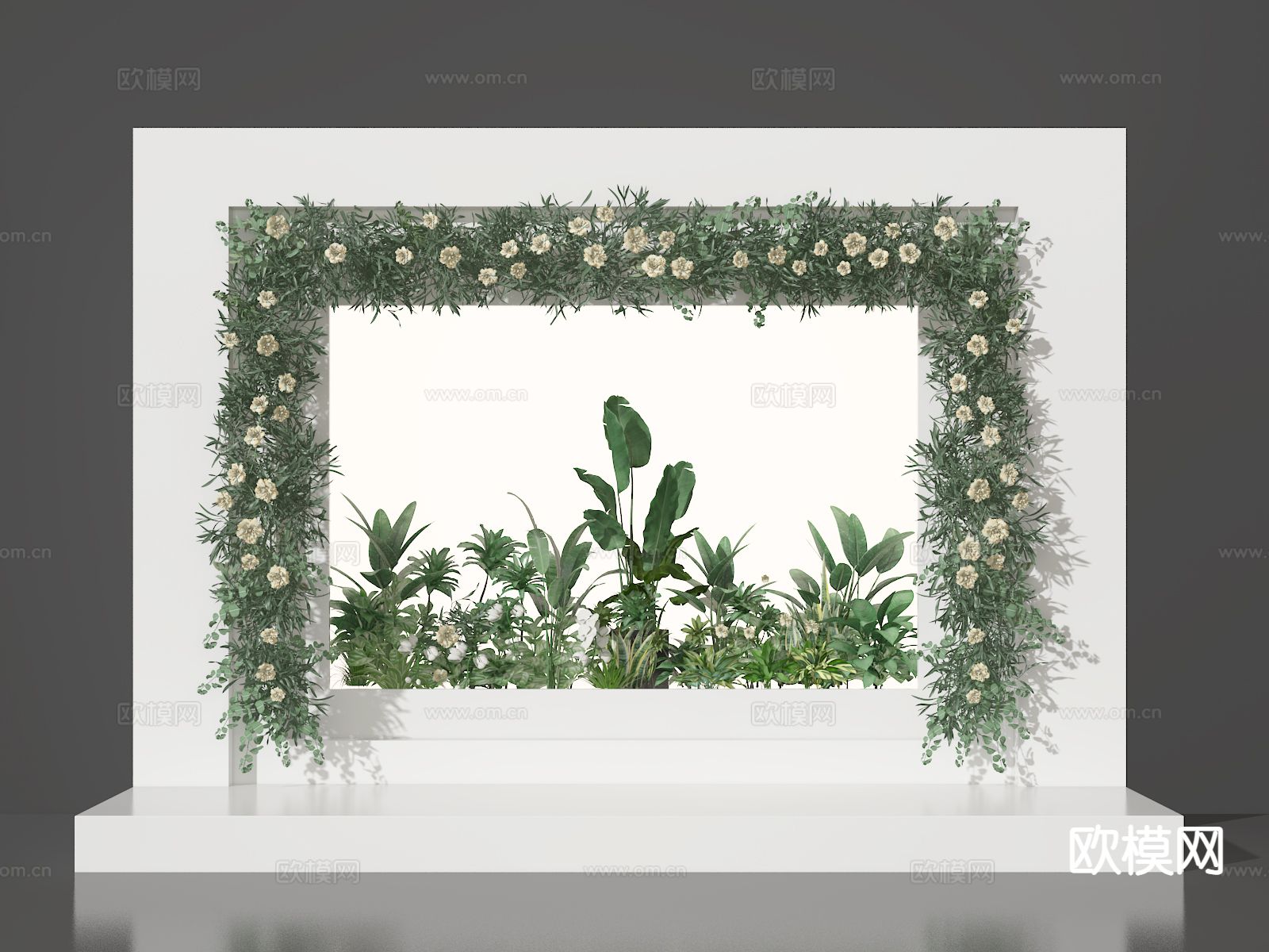 植物花卉美陈3d模型