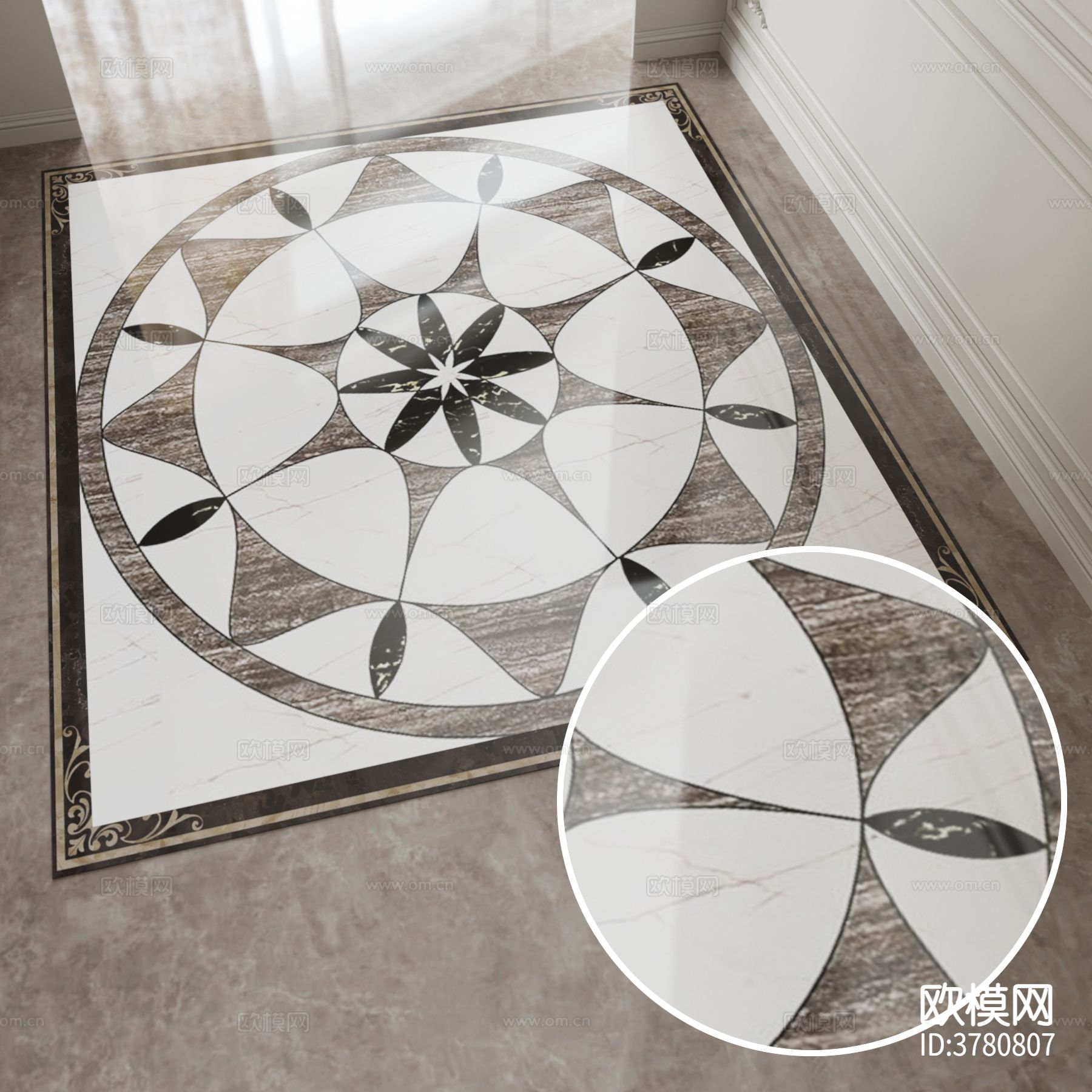 拼花地砖材质下载