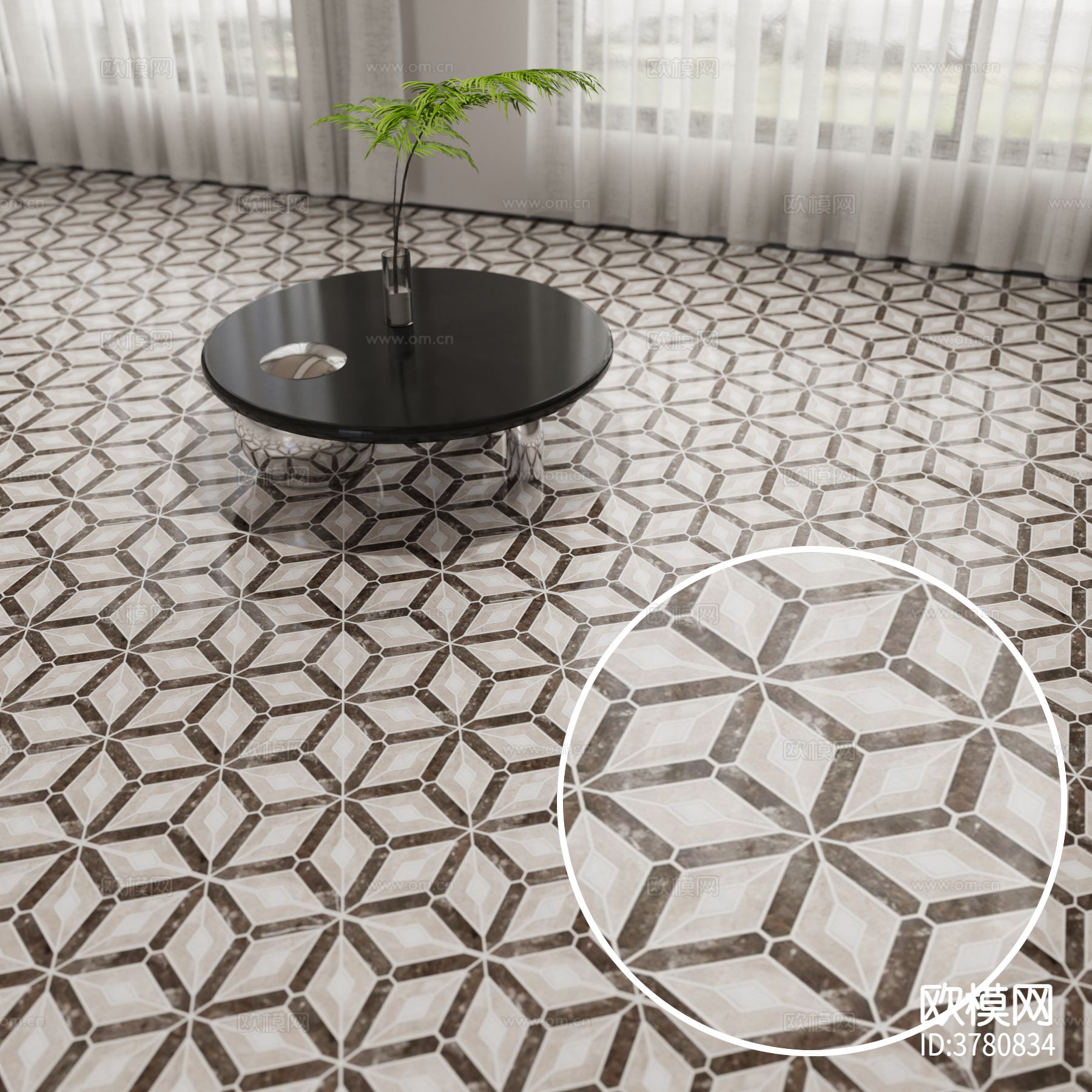 拼花地砖材质下载