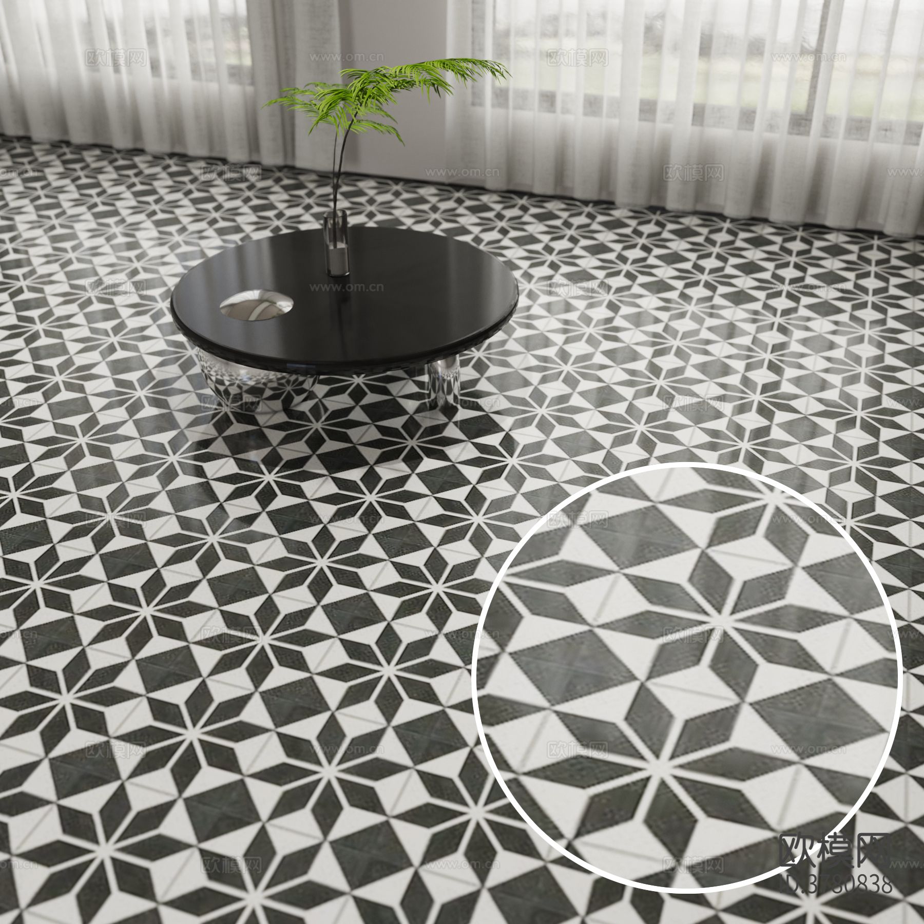 拼花地砖材质下载