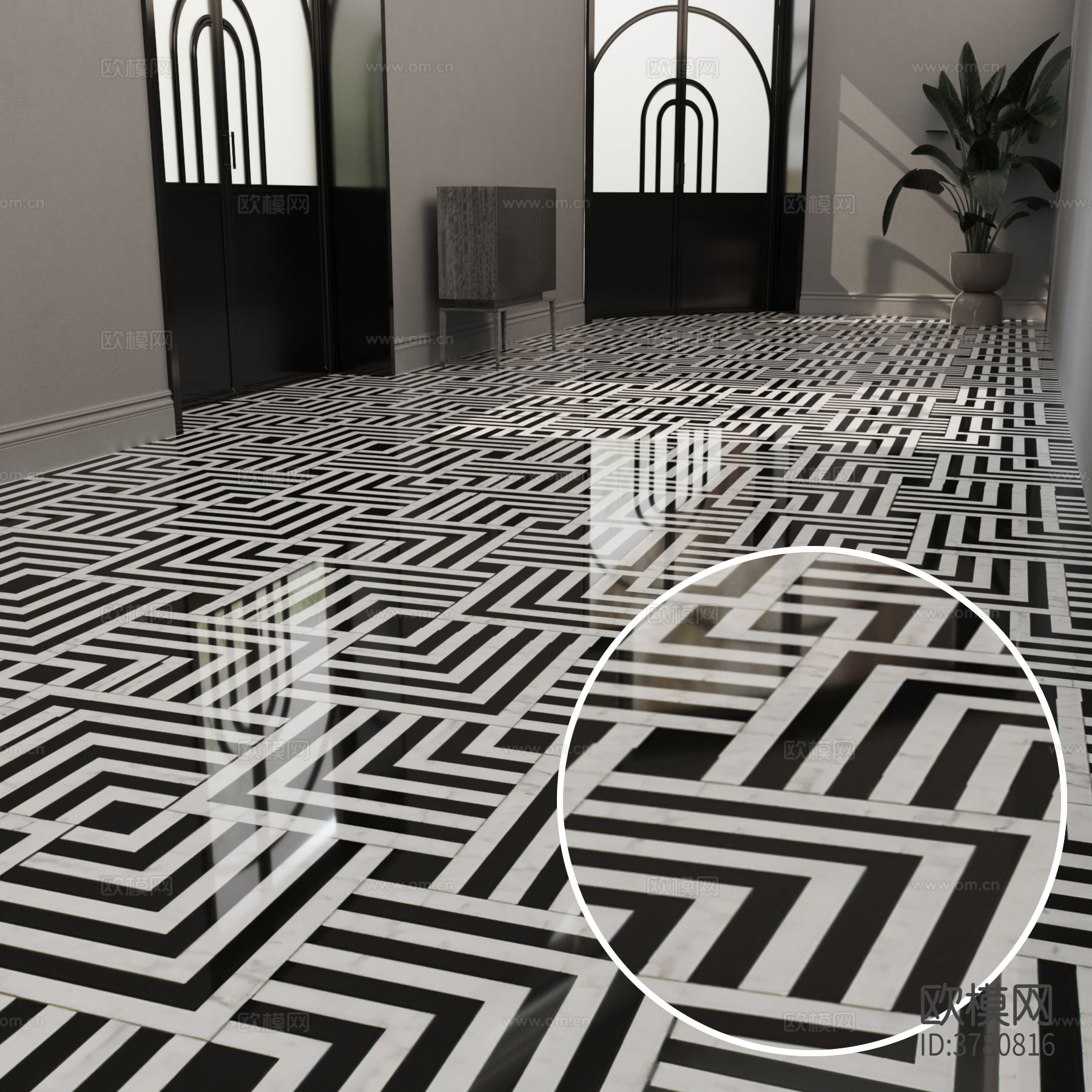 拼花地砖材质下载