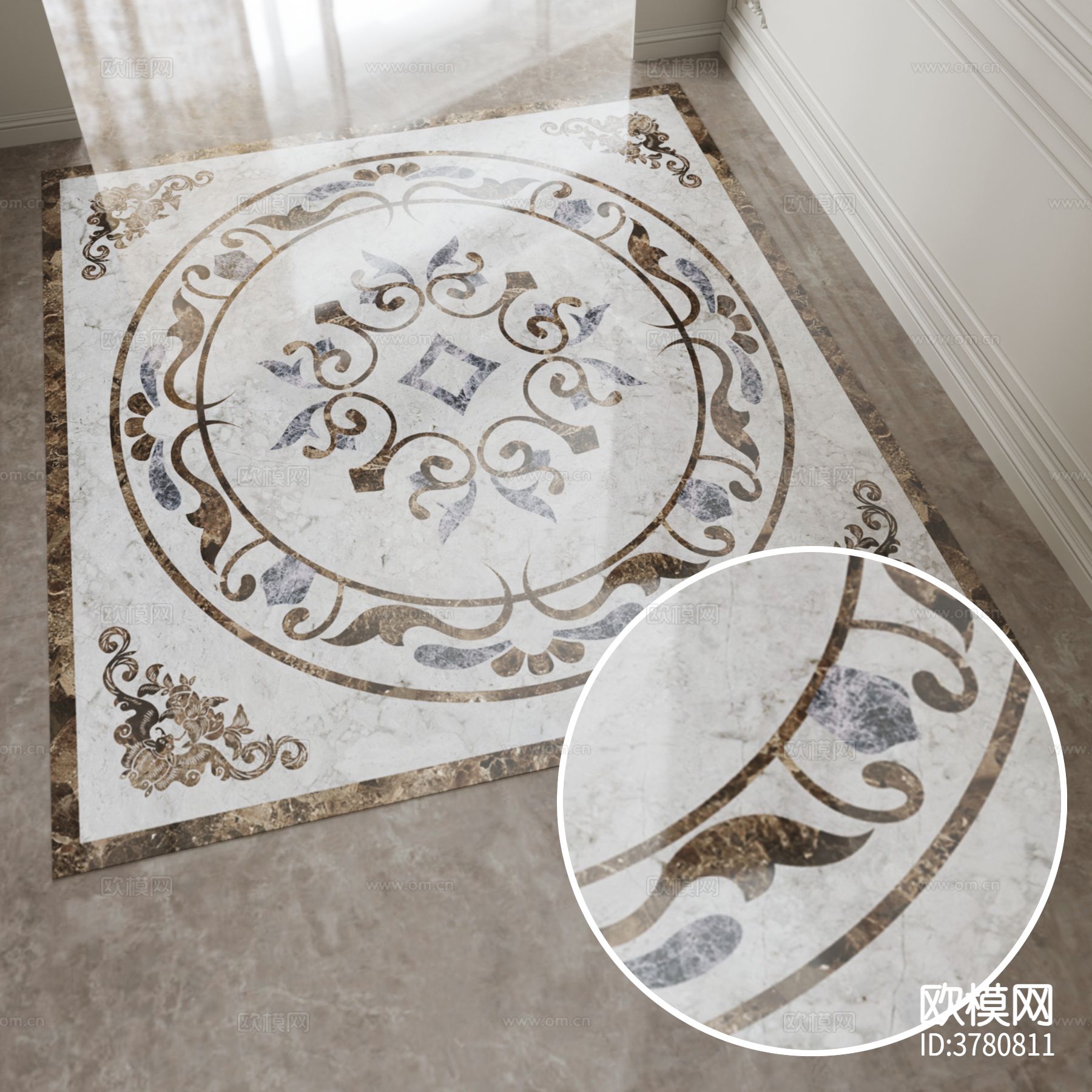 拼花地砖材质下载