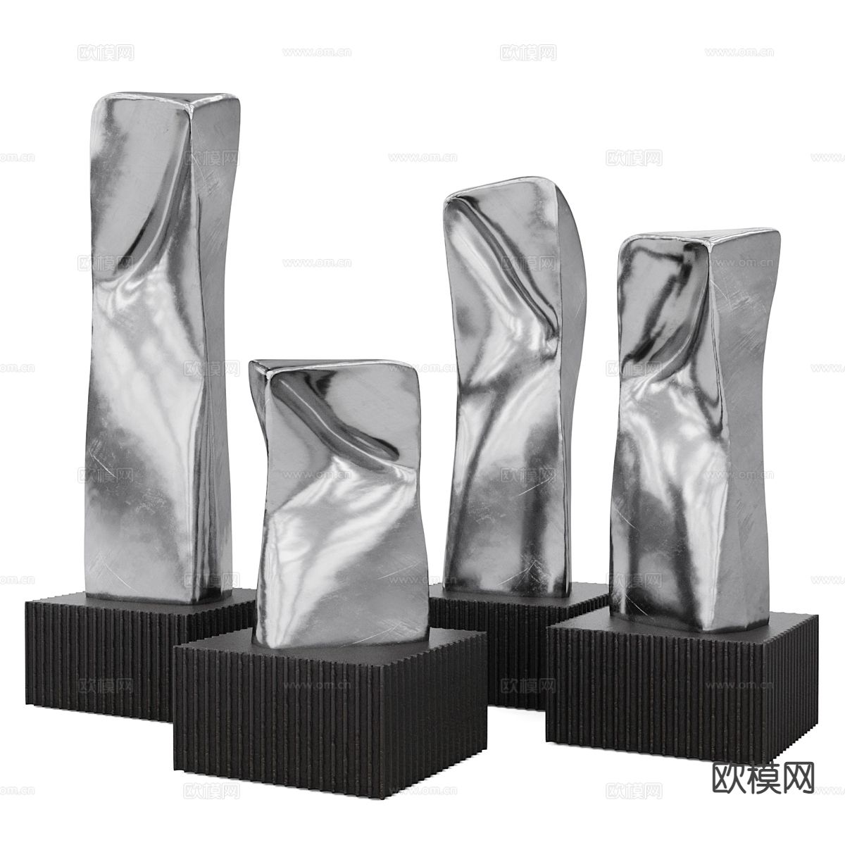 金属雕塑 艺术摆件3d模型下载